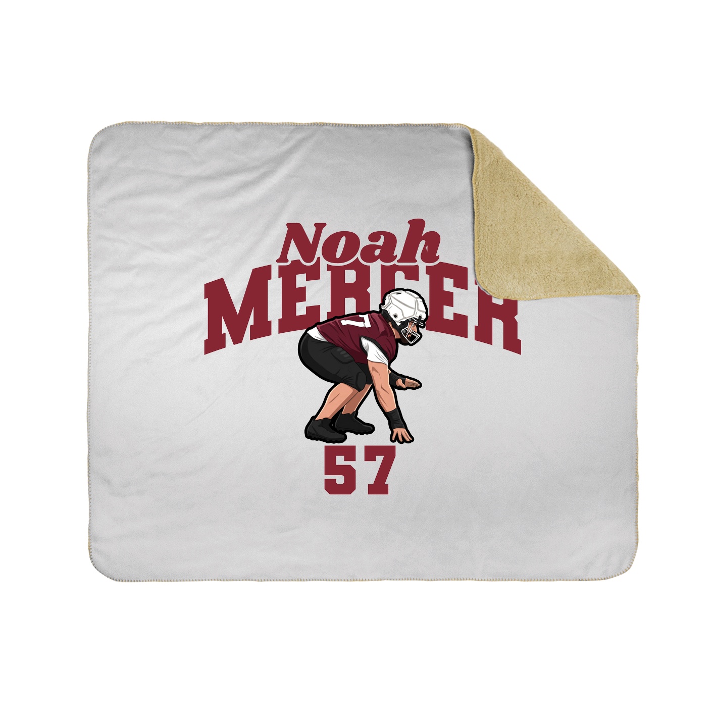 Throw Blanket — Signature Arch in White
