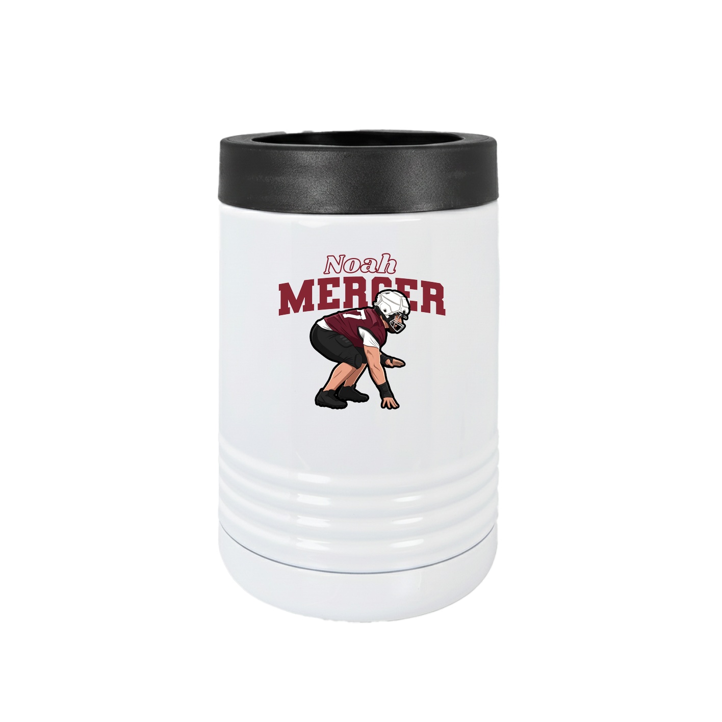 Beverage Holder — Name Arch in White