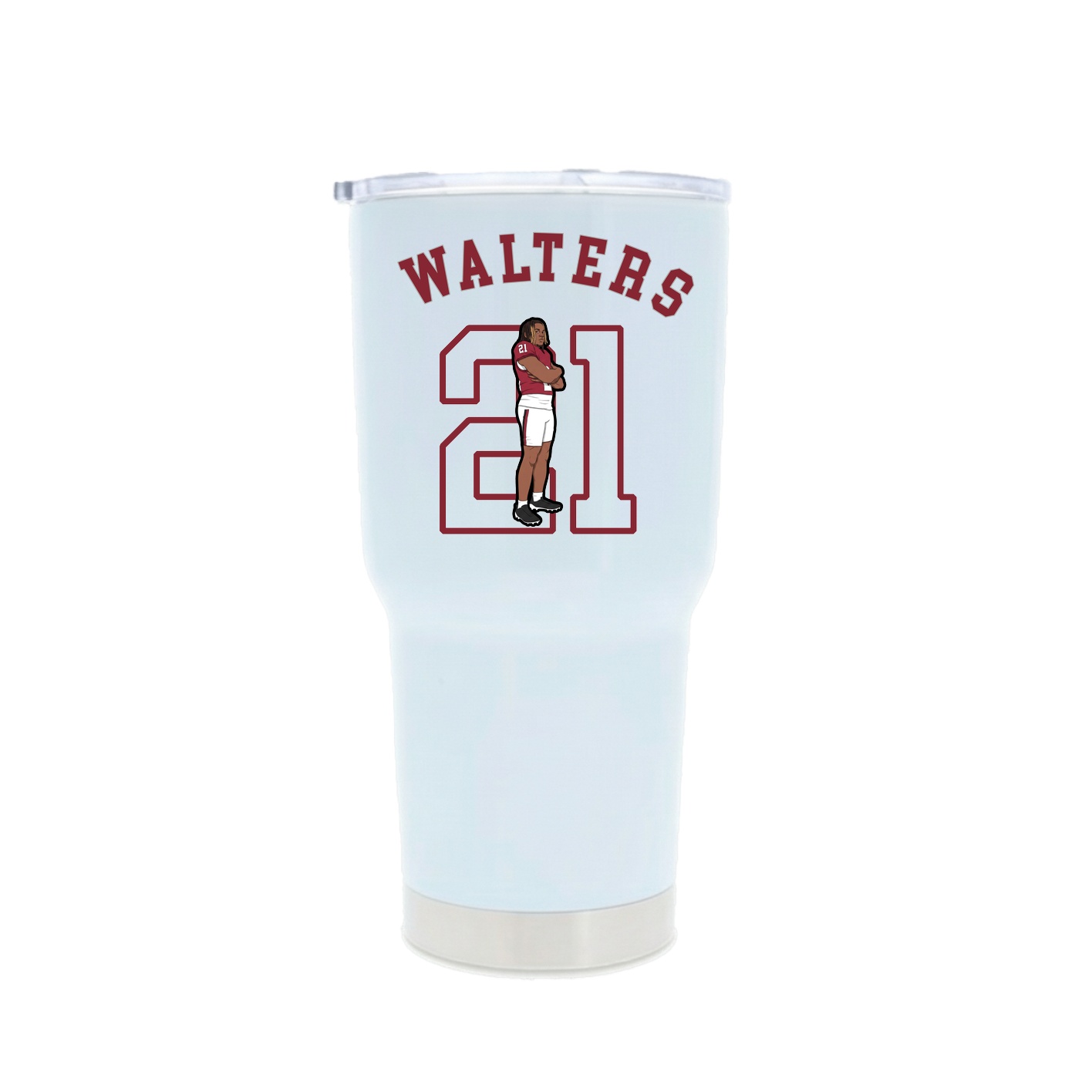 30oz Stainless Steel Tumbler — Shirsey Arch in White