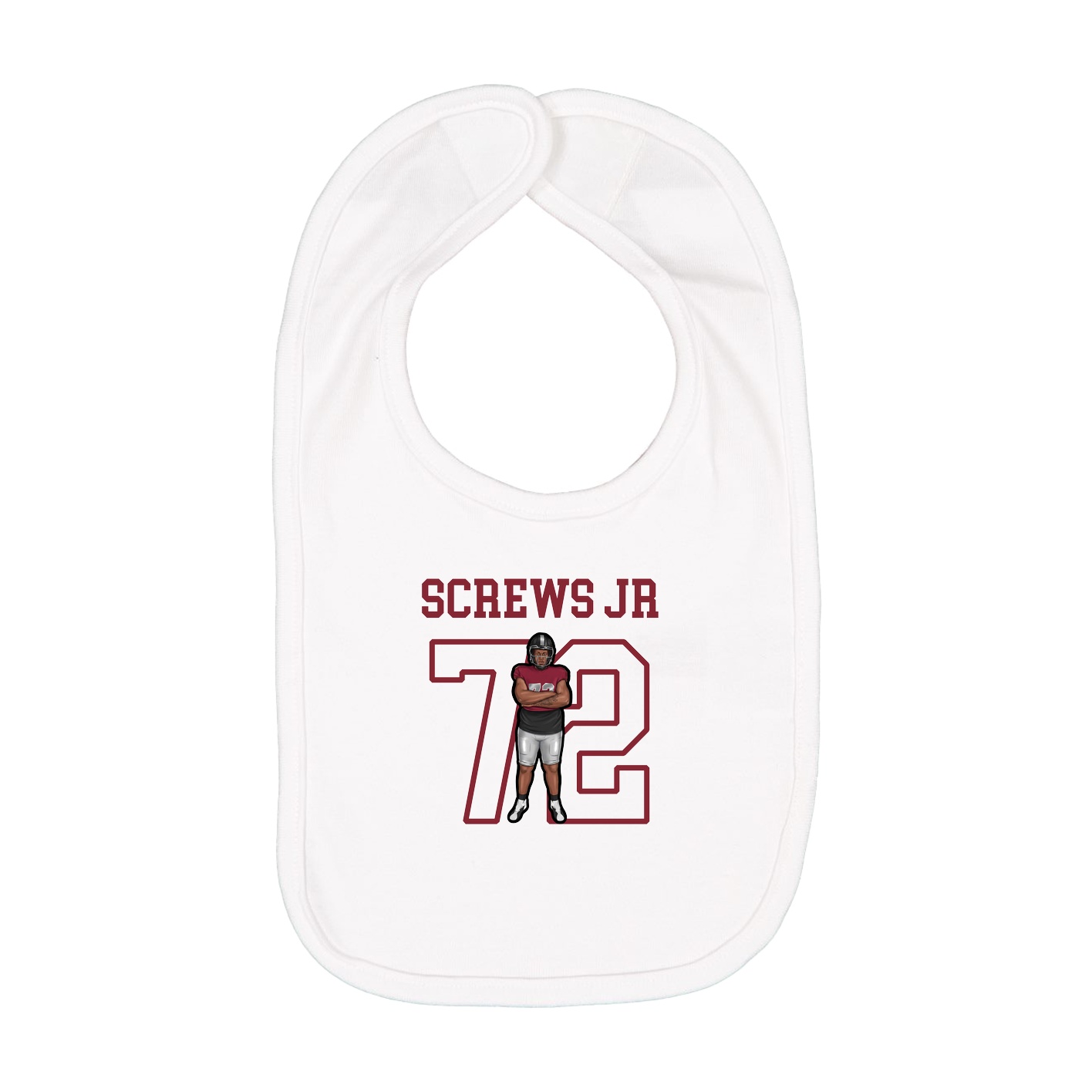 Infant Bib — Shirsey in White