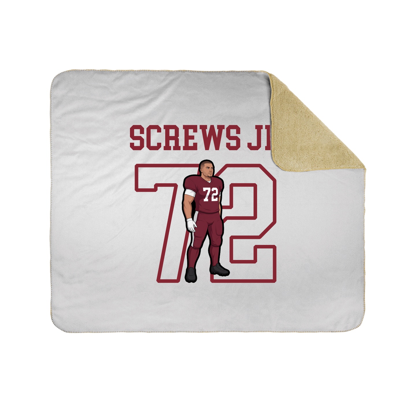 Throw Blanket — Shirsey in White
