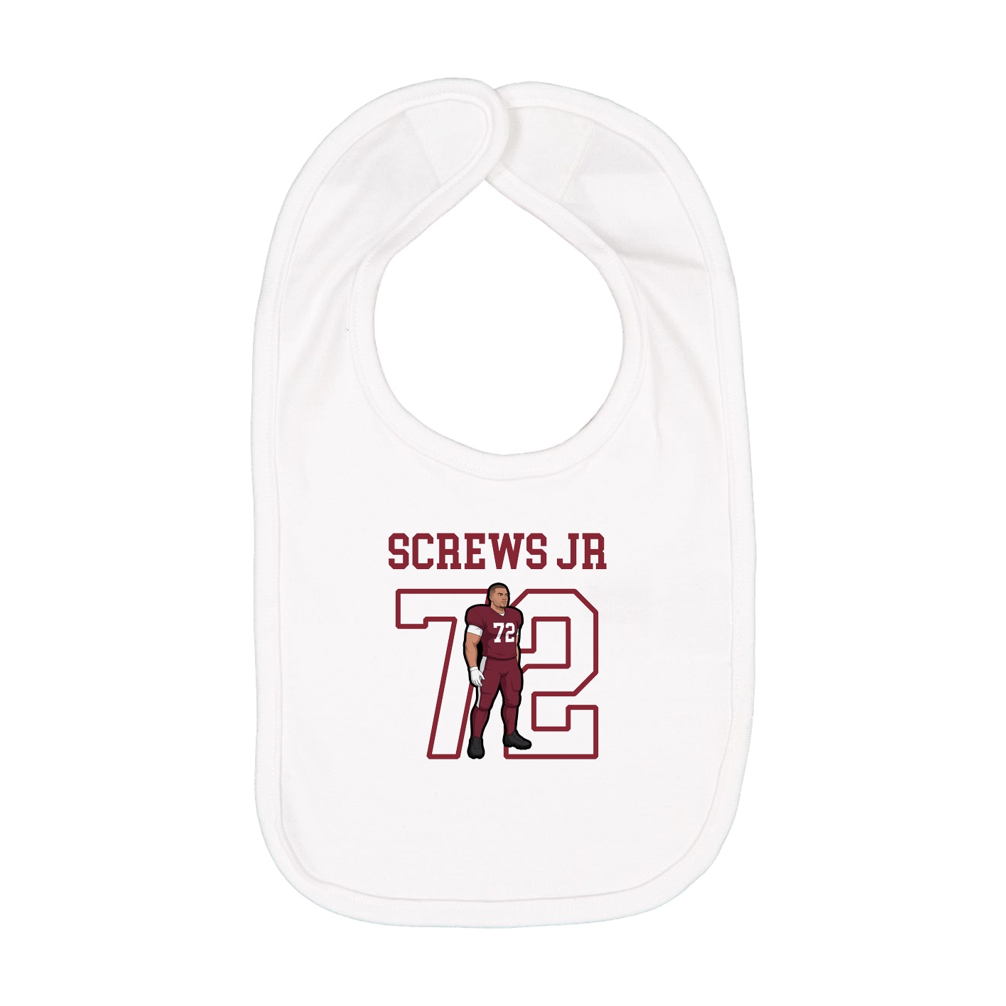 Infant Bib — Shirsey in White