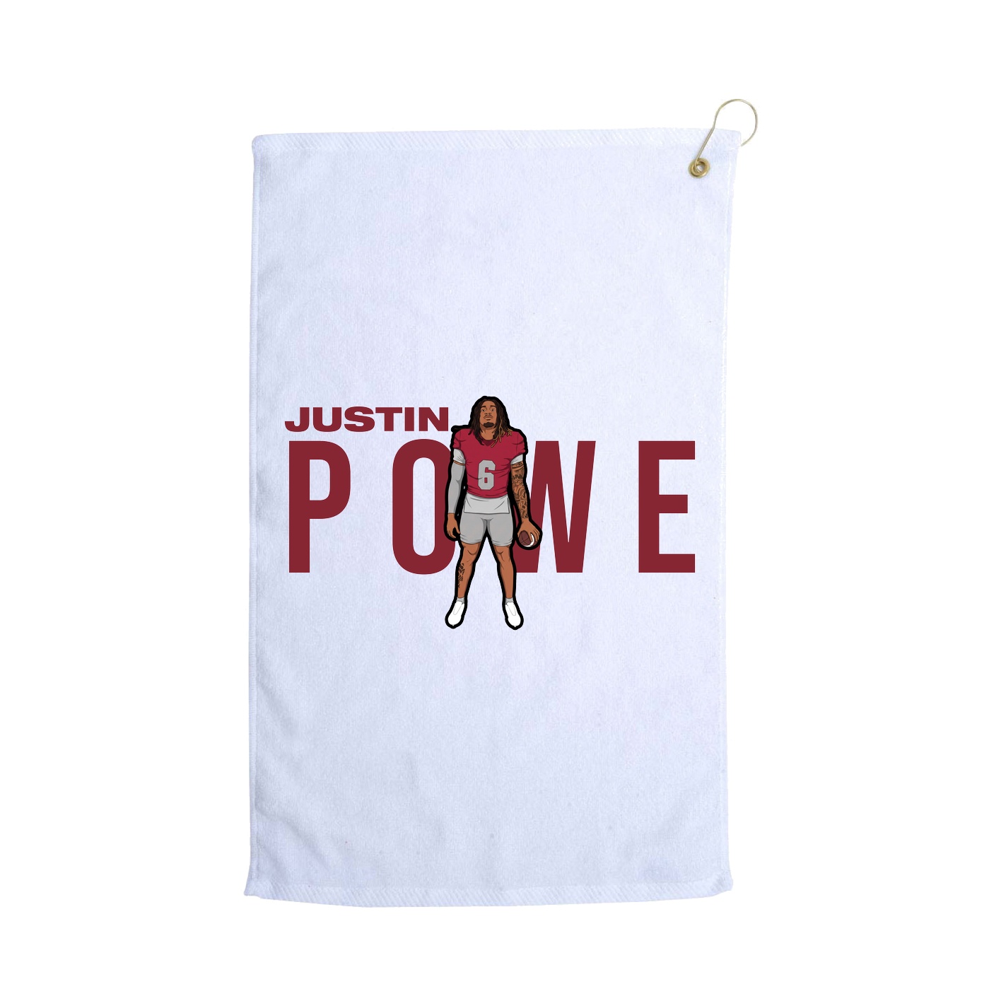 Golf Towel — Player Name in White