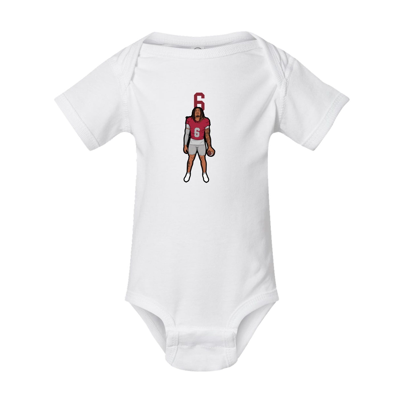 Baby Onesie — Number Top in White
