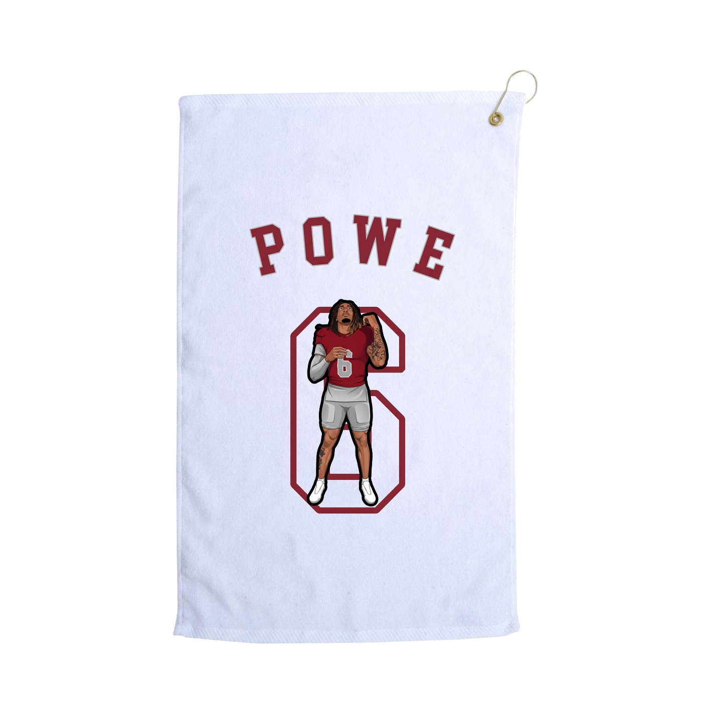Golf Towel — Shirsey Arch in White