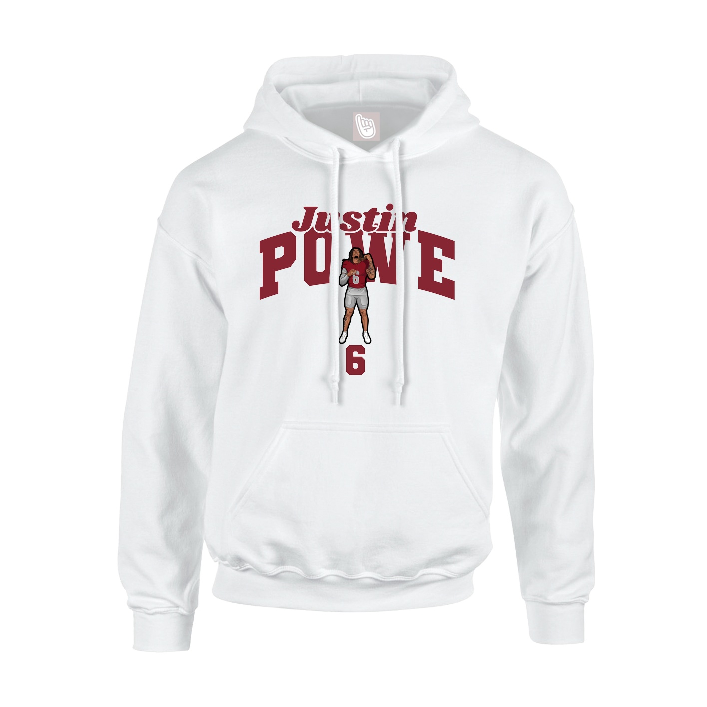 Hoodie — Signature Arch in White