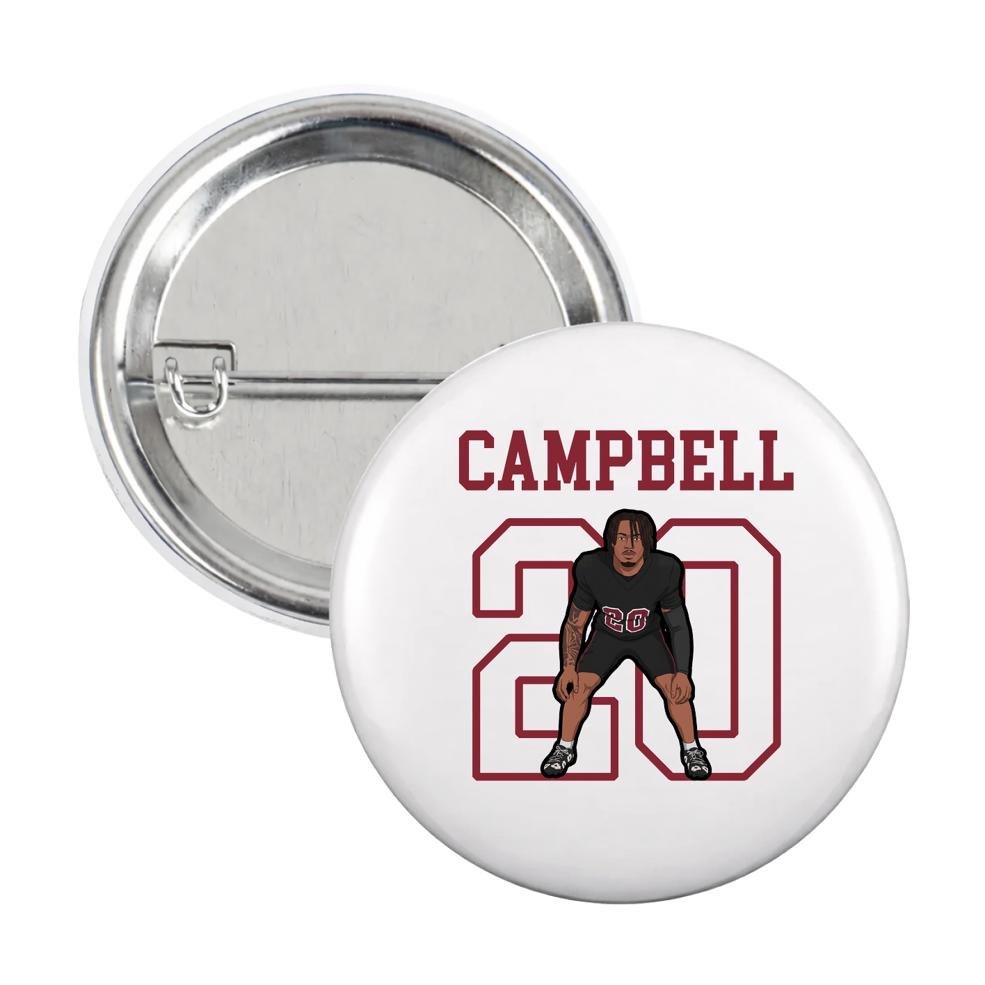 Game Day Button — Shirsey in White