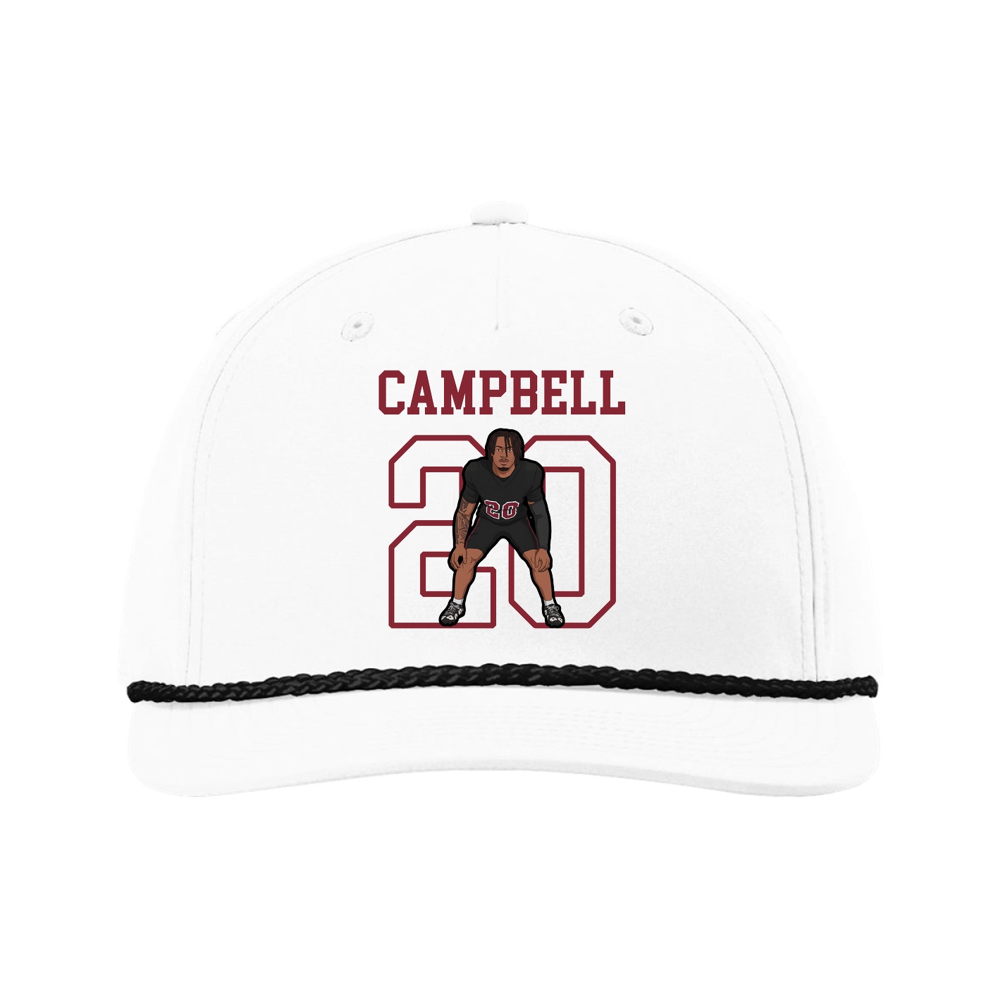 Five-Panel Classic Rope Cap — Shirsey in White