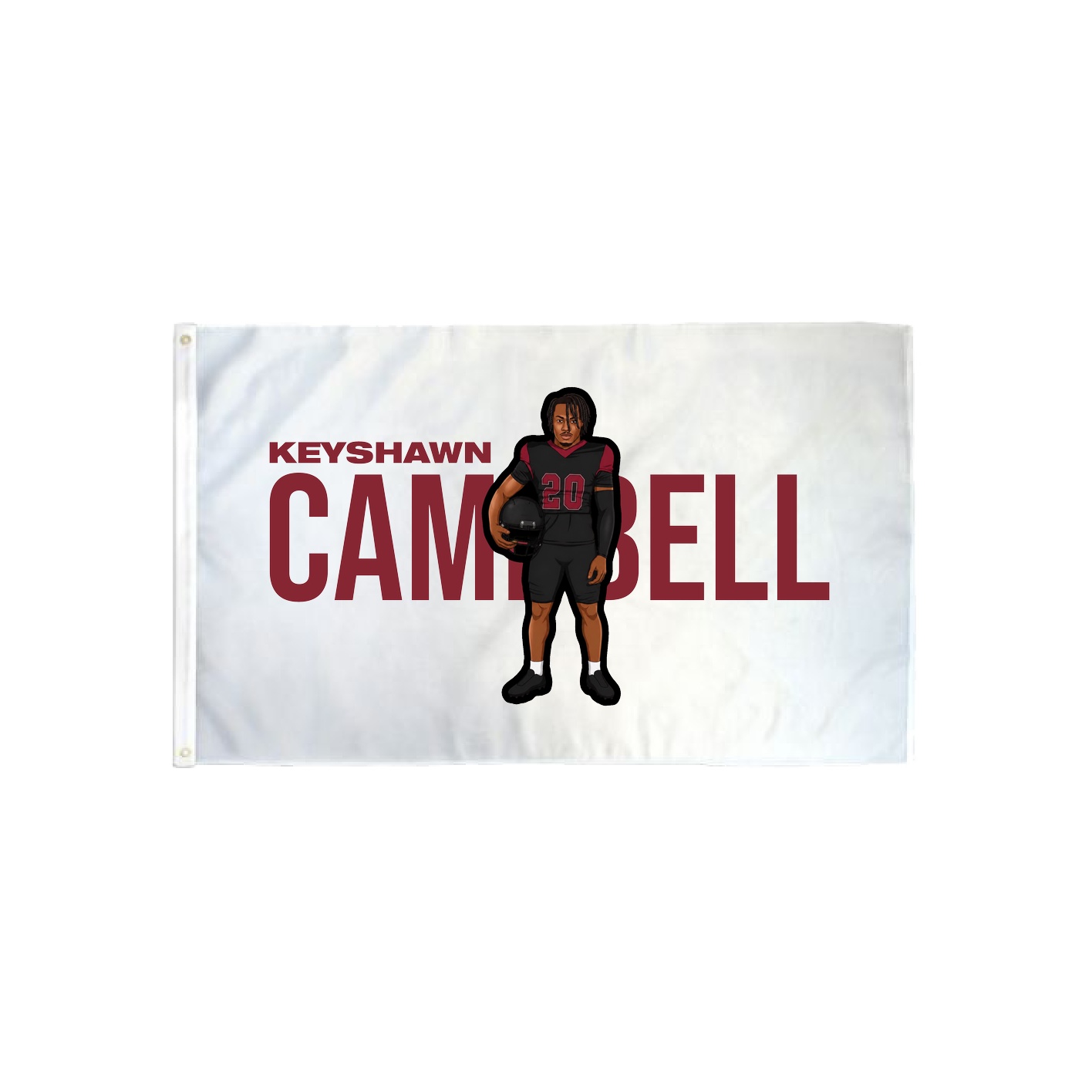 3x5 Flag — Player Name in Classic