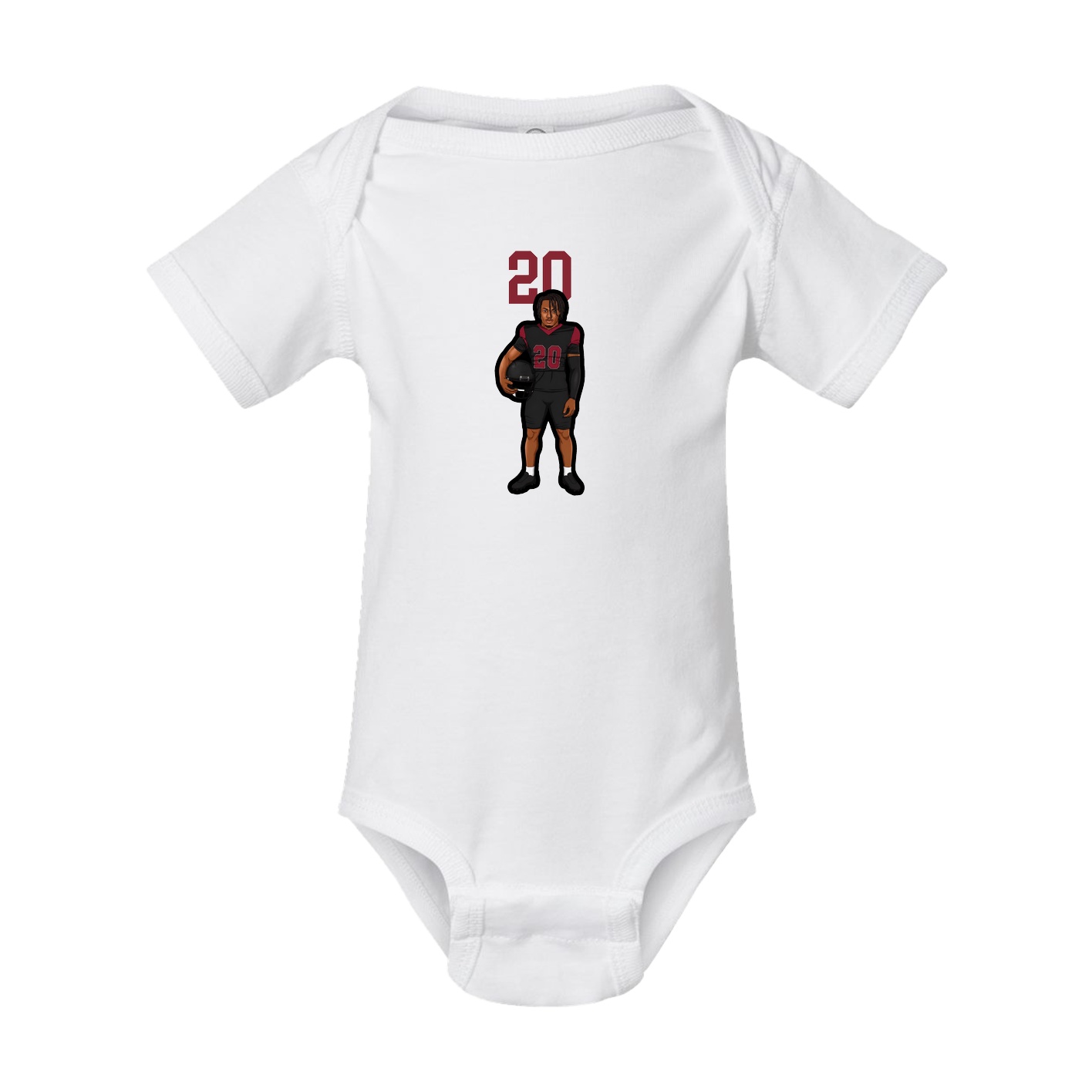 Baby Onesie — Number Top in White