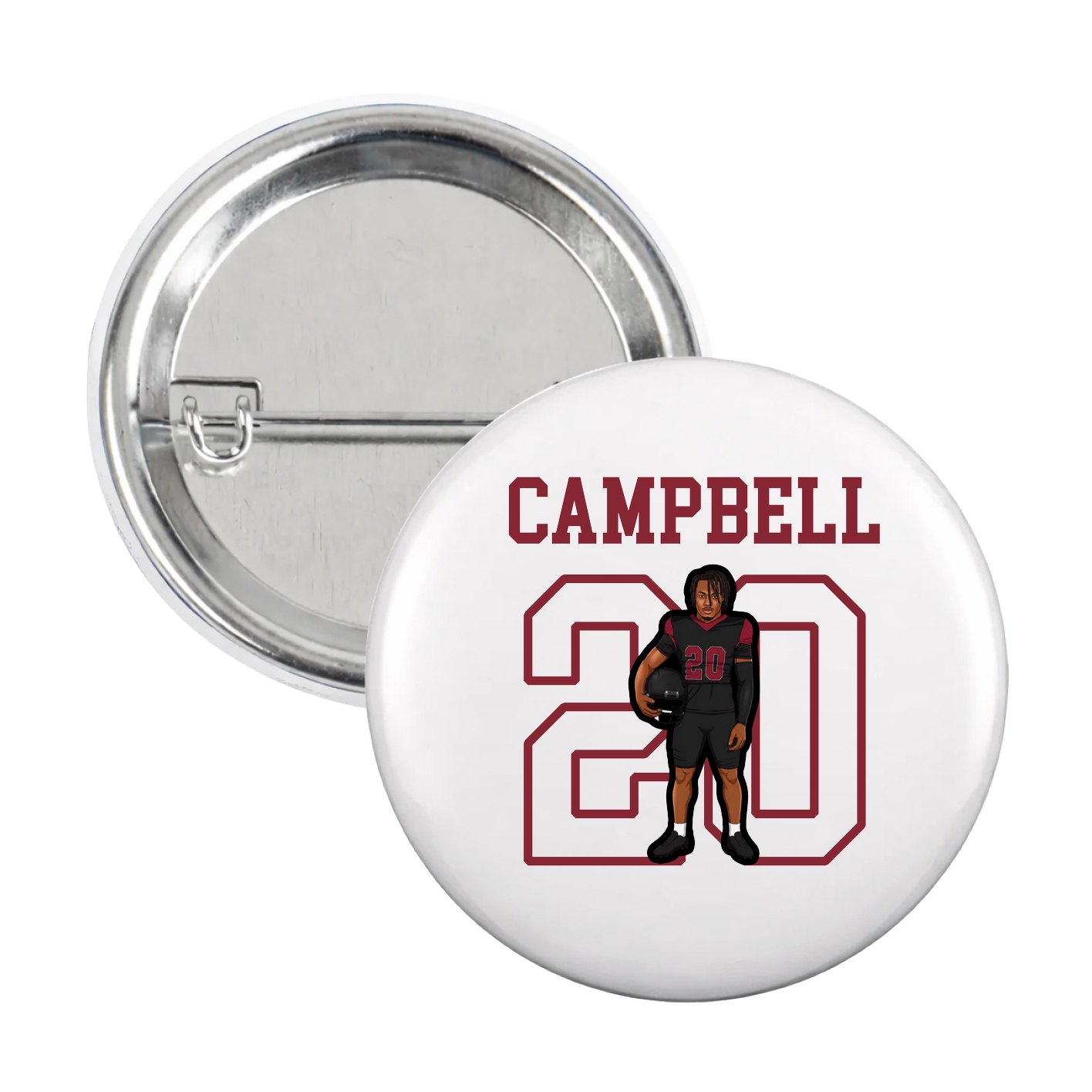 Game Day Button — Shirsey in White