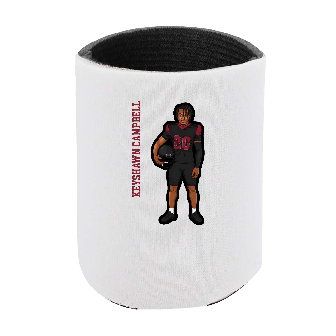 Can Holder — Name Vertical in White