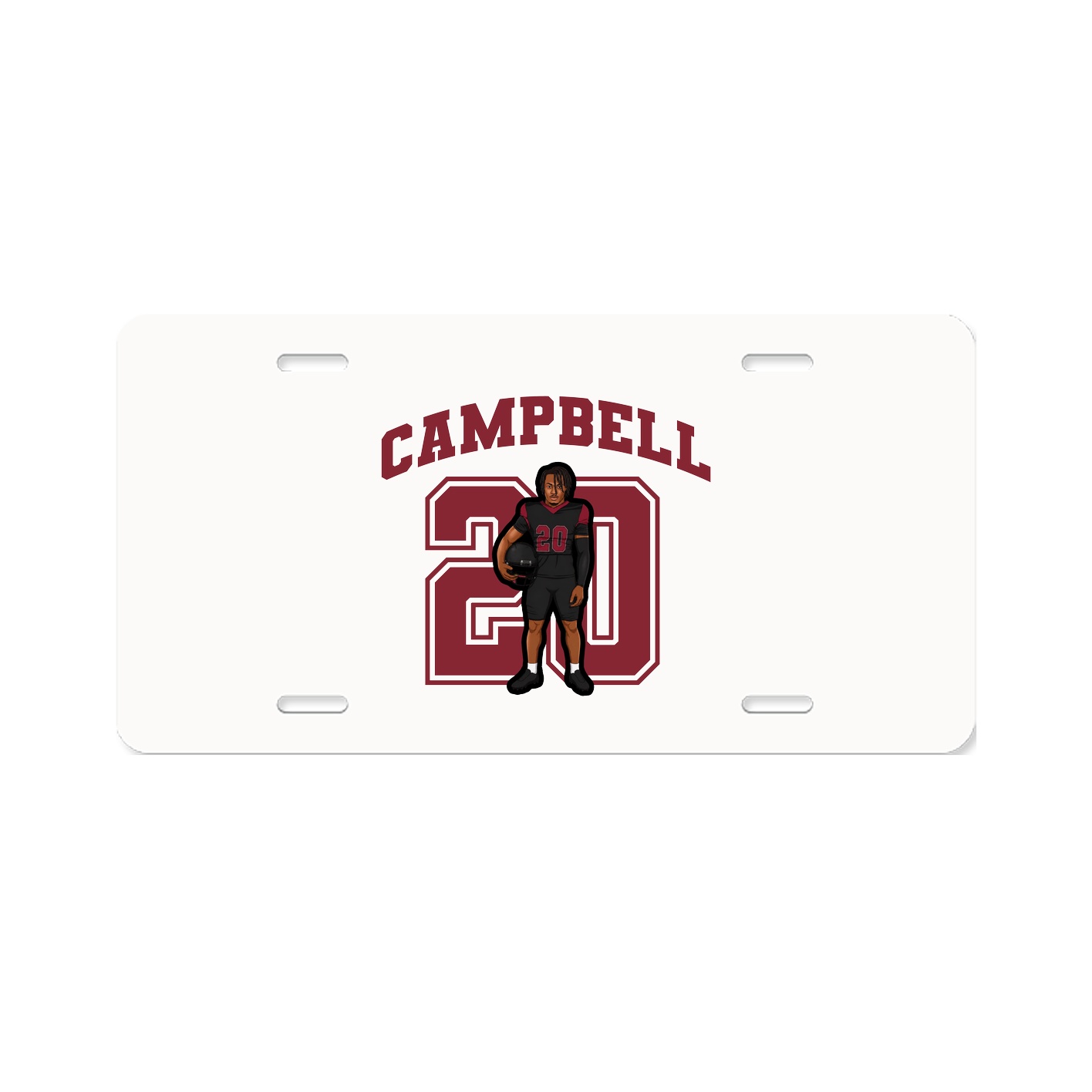 License Plate — Number in Classic