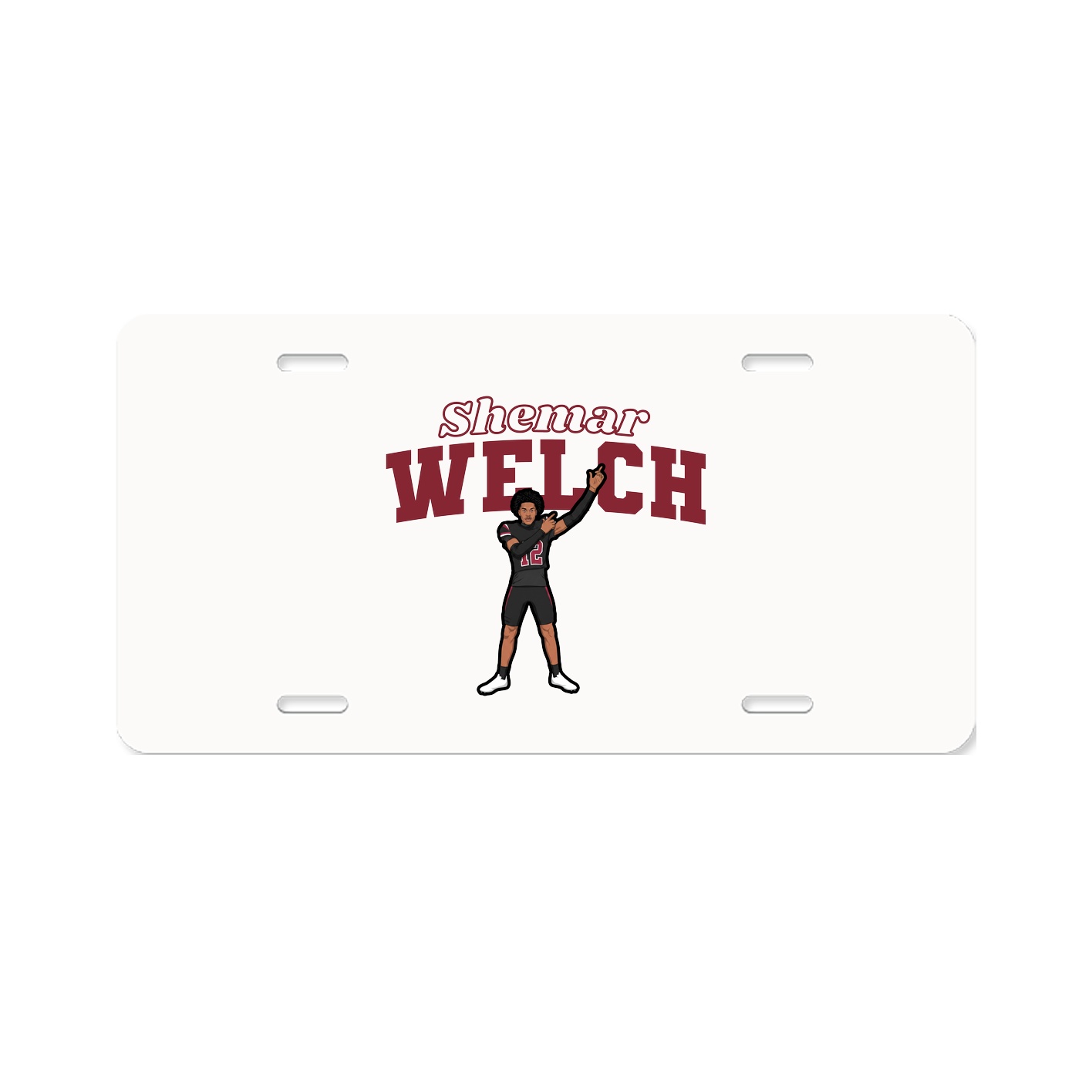 License Plate — Name Arch in Classic