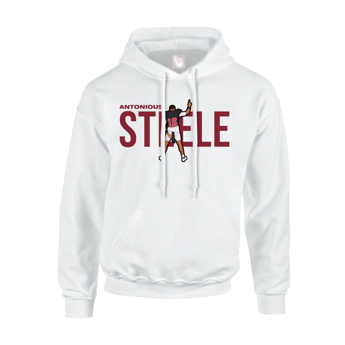 Youth Hoodie — Player Name in White