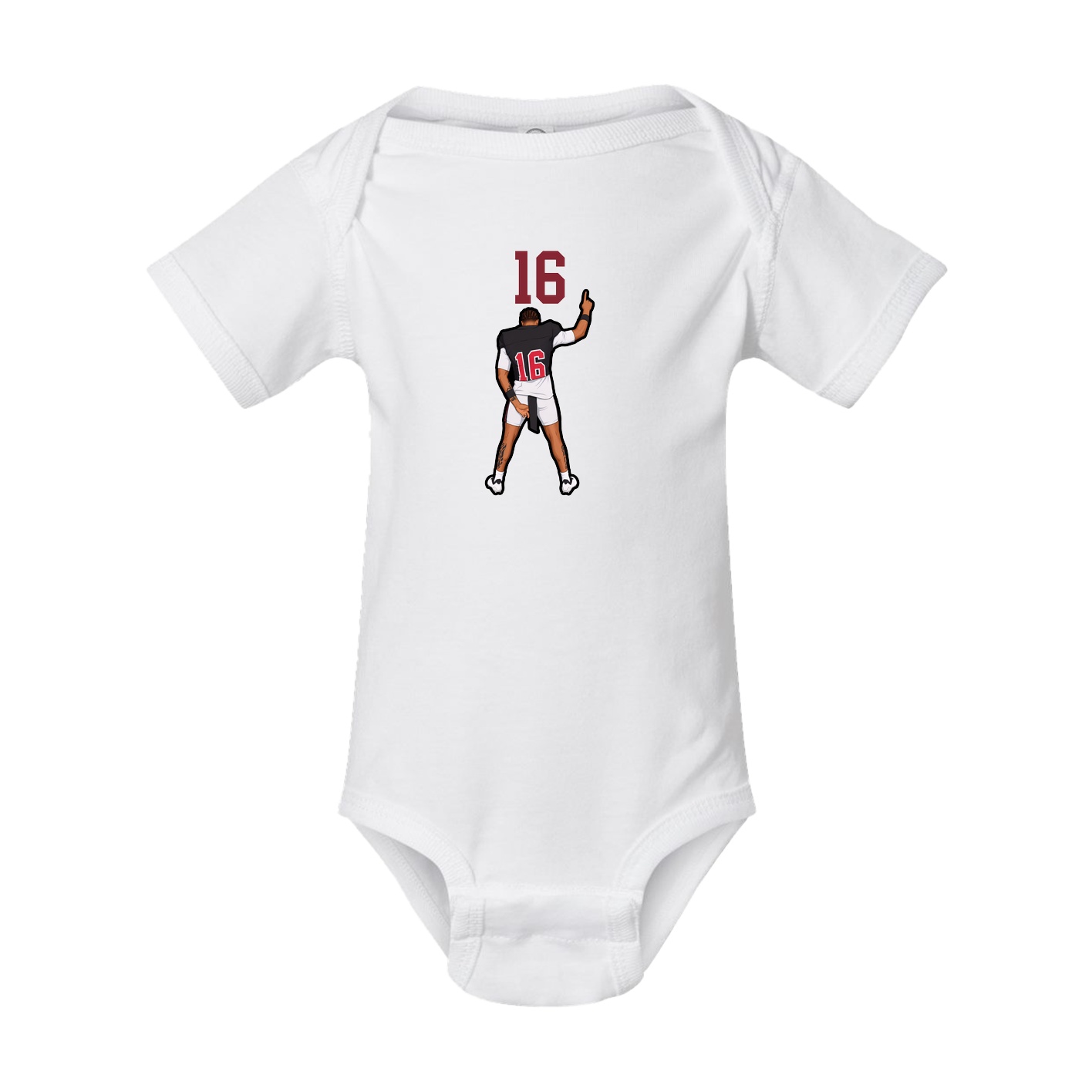 Baby Onesie — Number Top in White