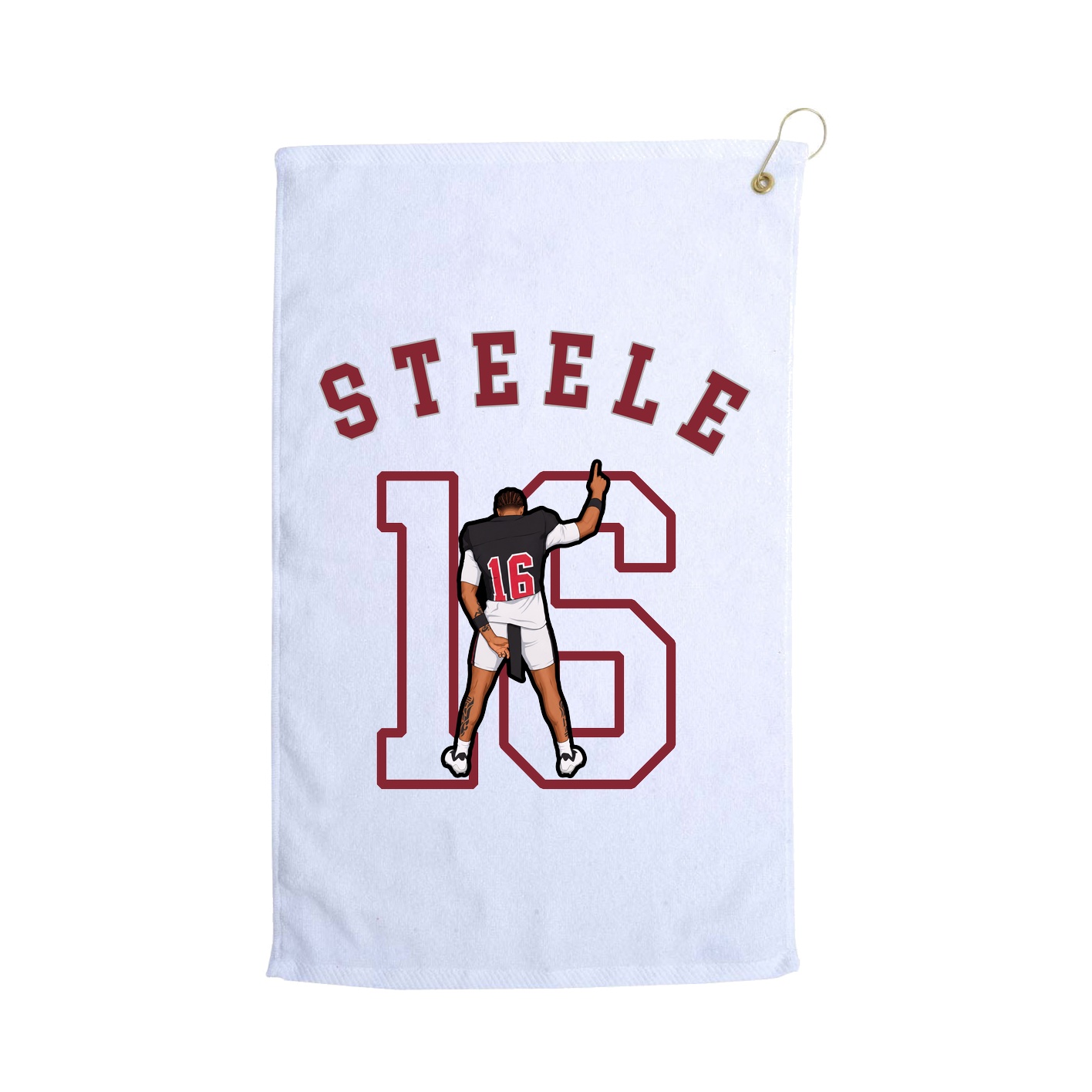 Golf Towel — Shirsey Arch in White