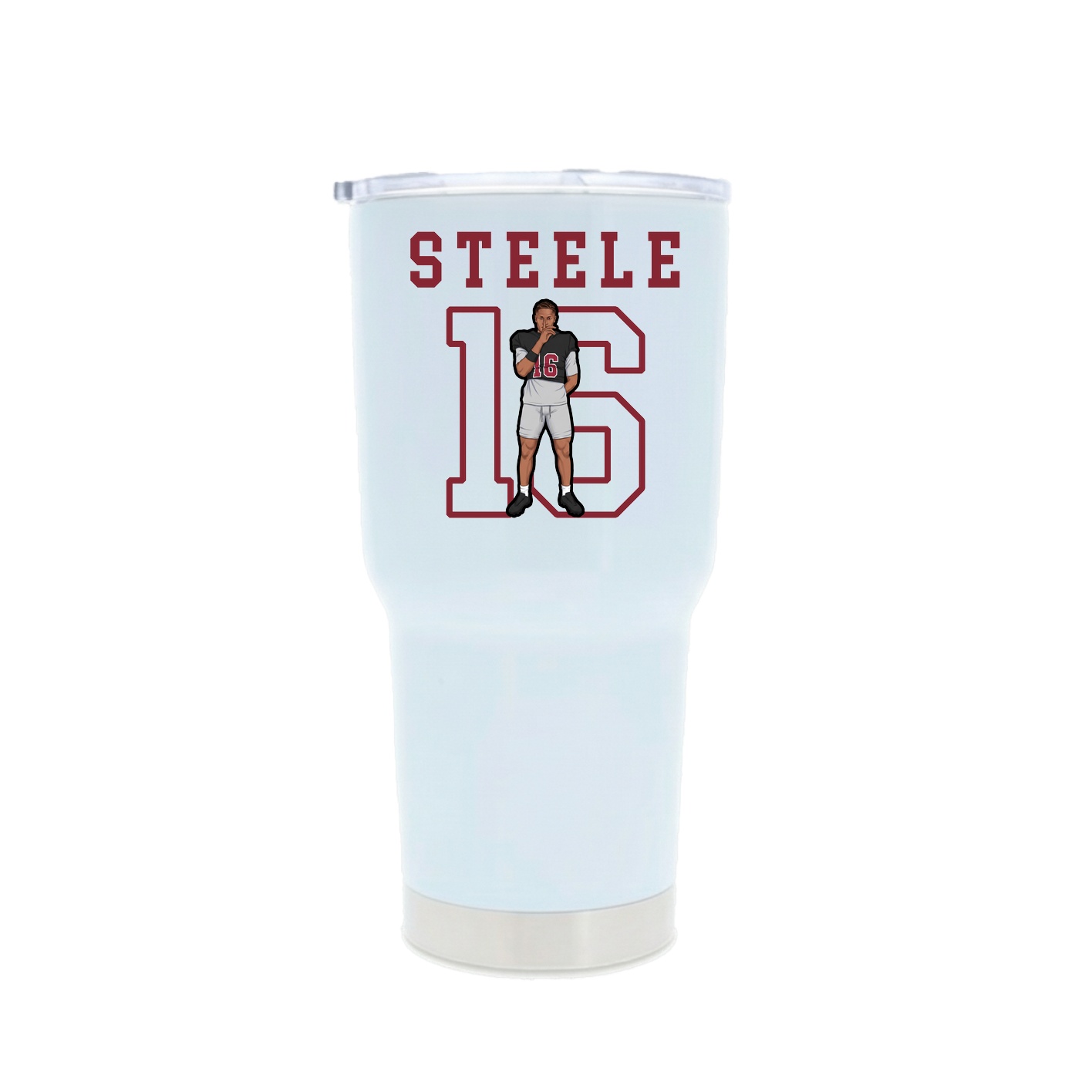 30oz Stainless Steel Tumbler — Shirsey in White