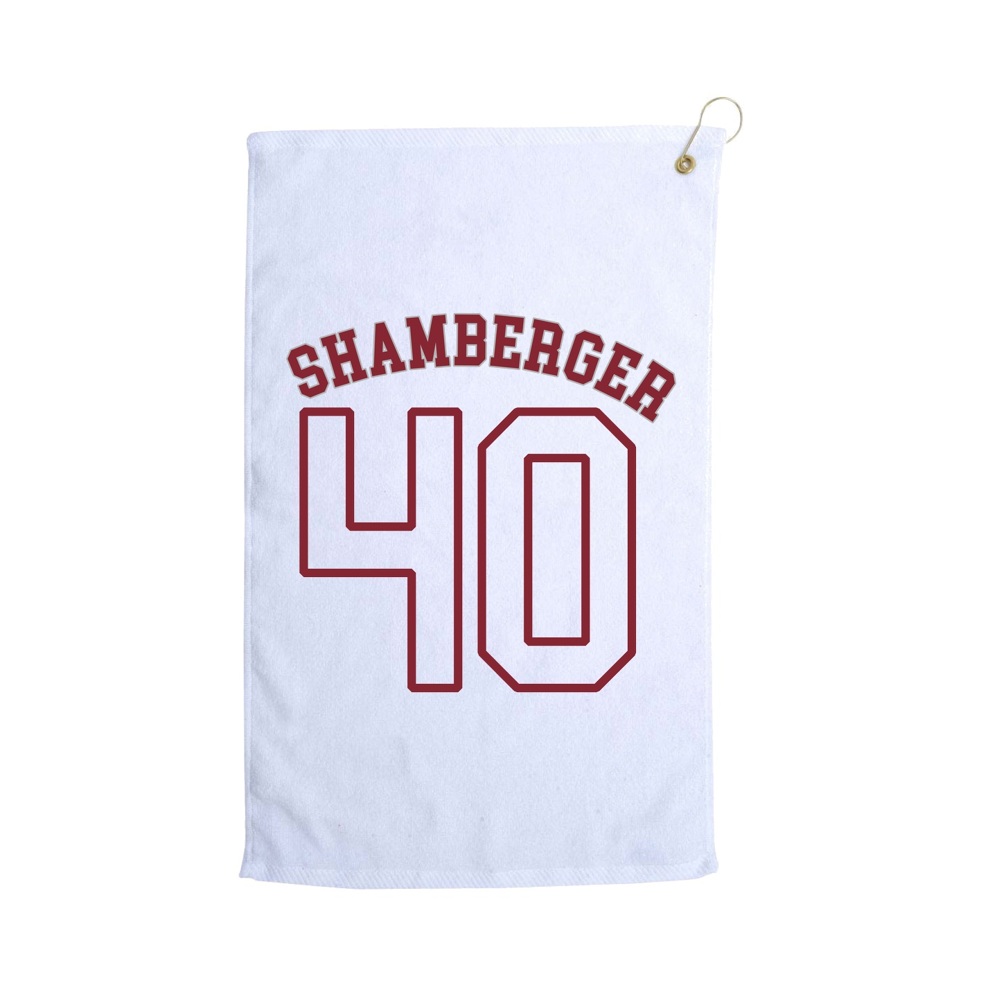 Golf Towel — Shirsey Arch in White