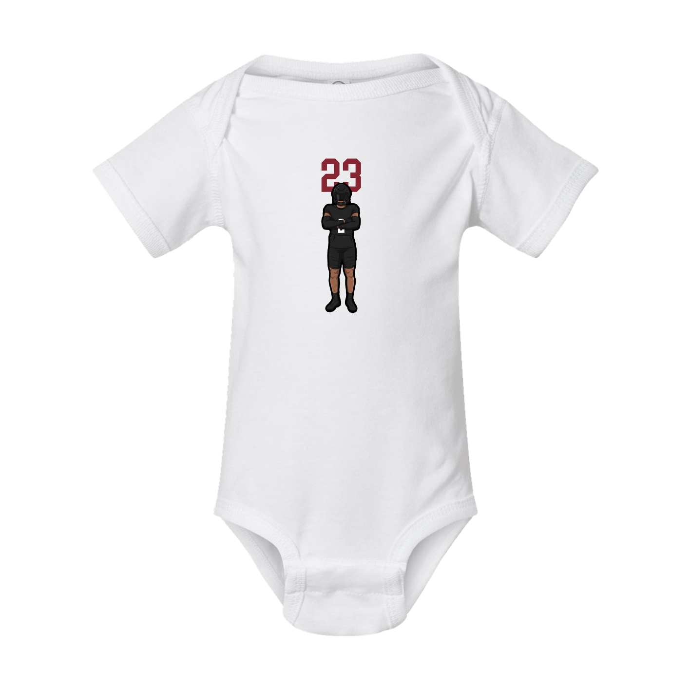 Baby Onesie — Number Top in White