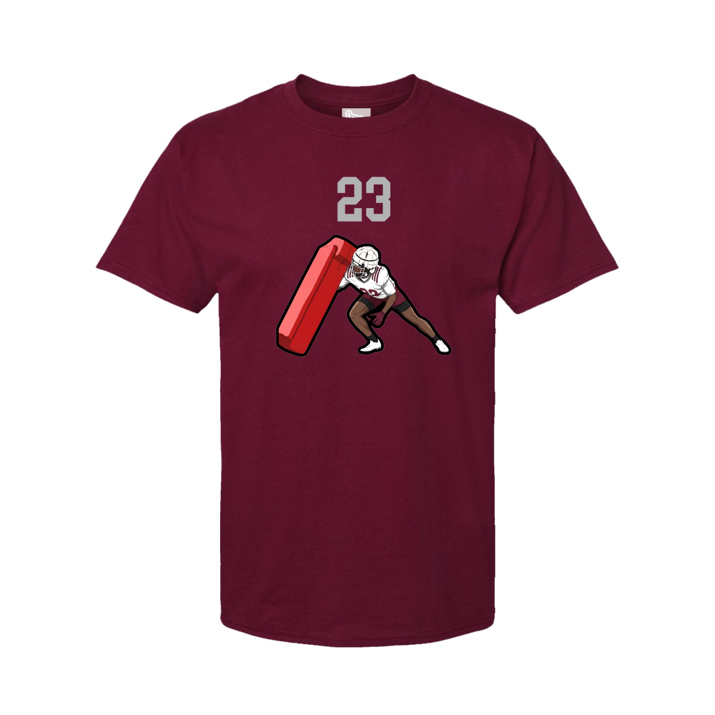 Tee — Number Top in Cardinal