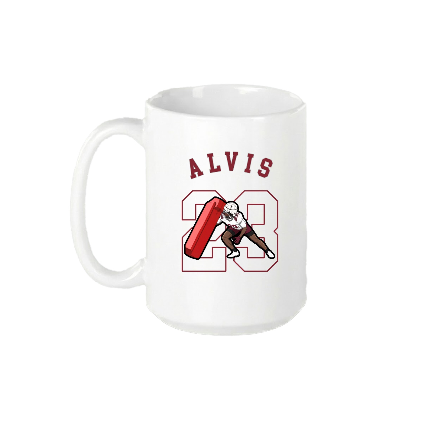 15oz Coffee Mug — Shirsey Arch in White