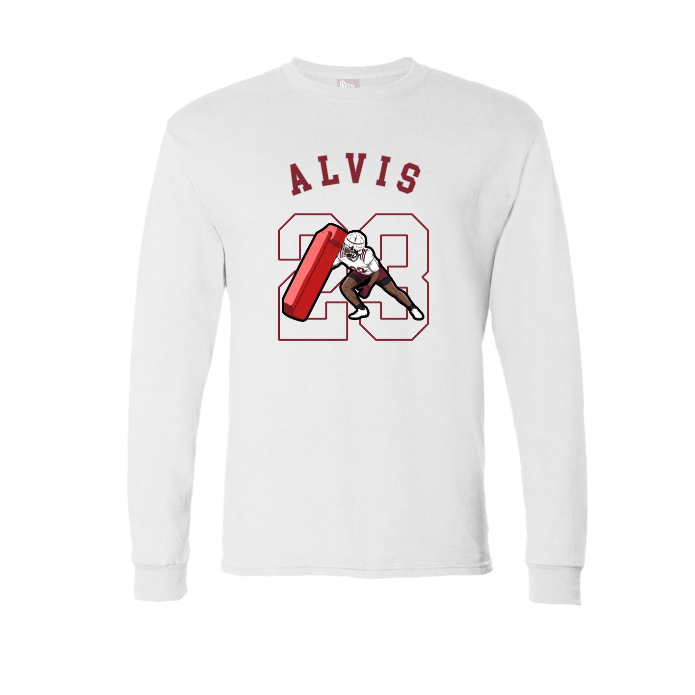 Long Sleeve Tee — Shirsey Arch in White