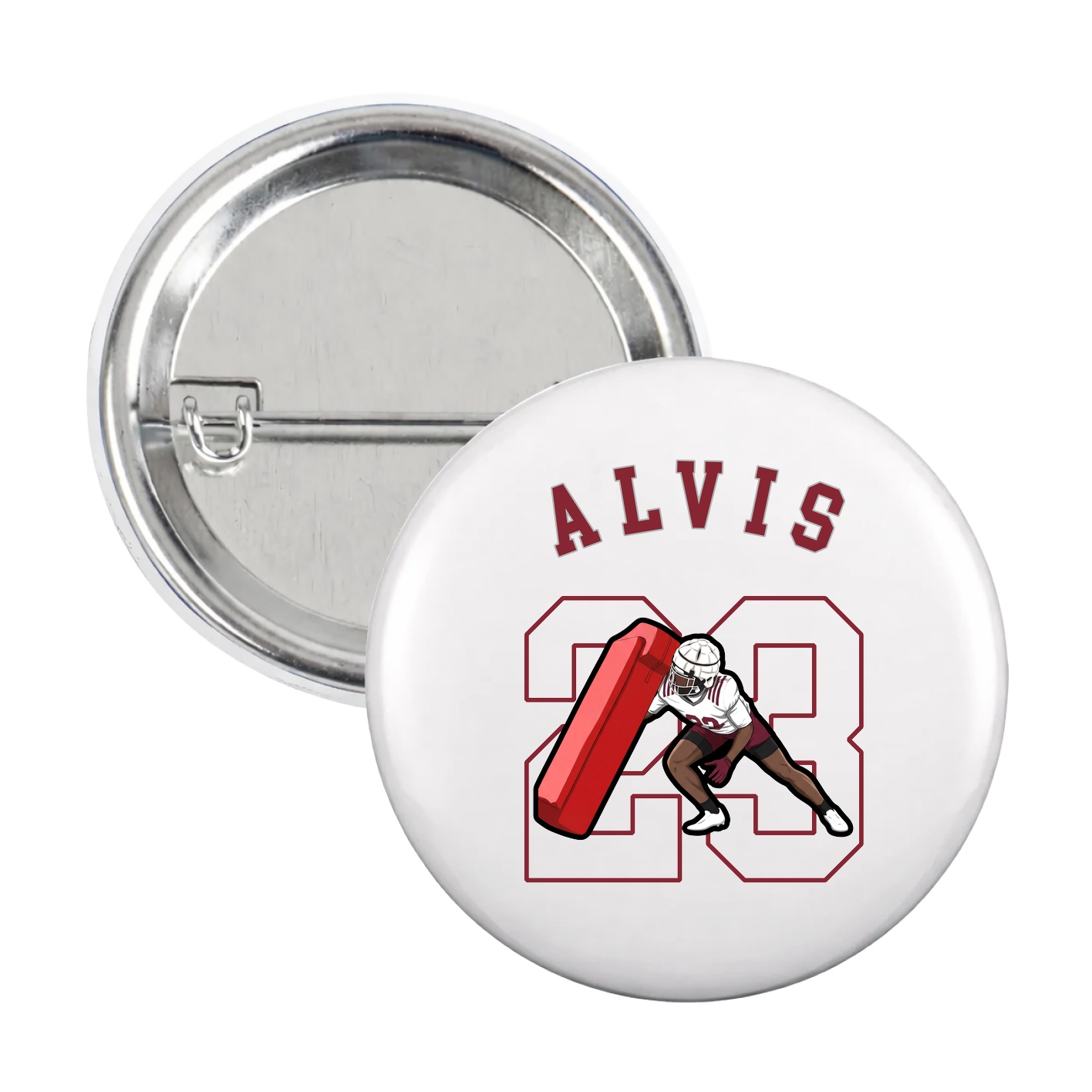 Game Day Button — Shirsey Arch in White