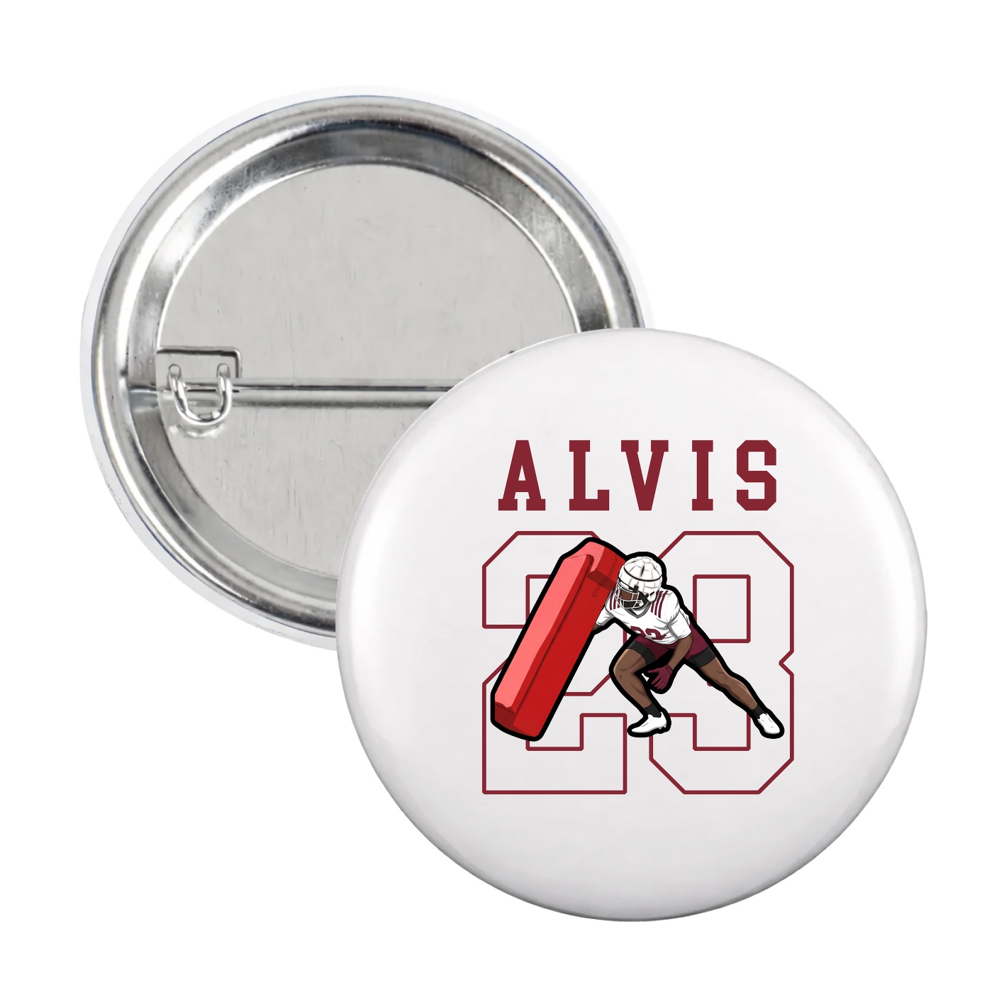 Game Day Button — Shirsey in White