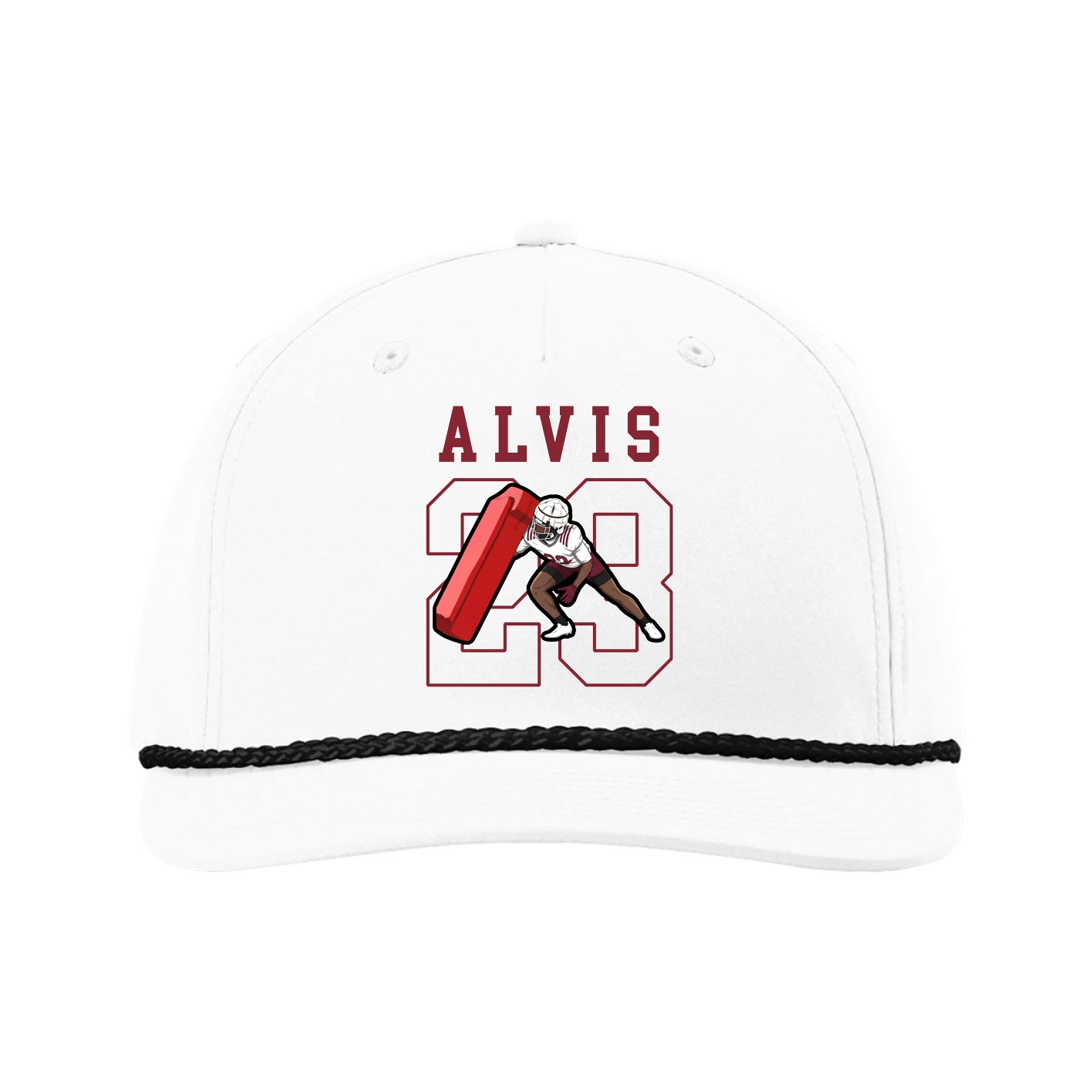 Five-Panel Classic Rope Cap — Shirsey in White