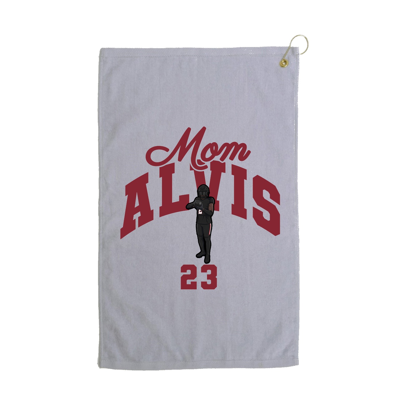 Golf Towel — Mothers Day Arch in Grey