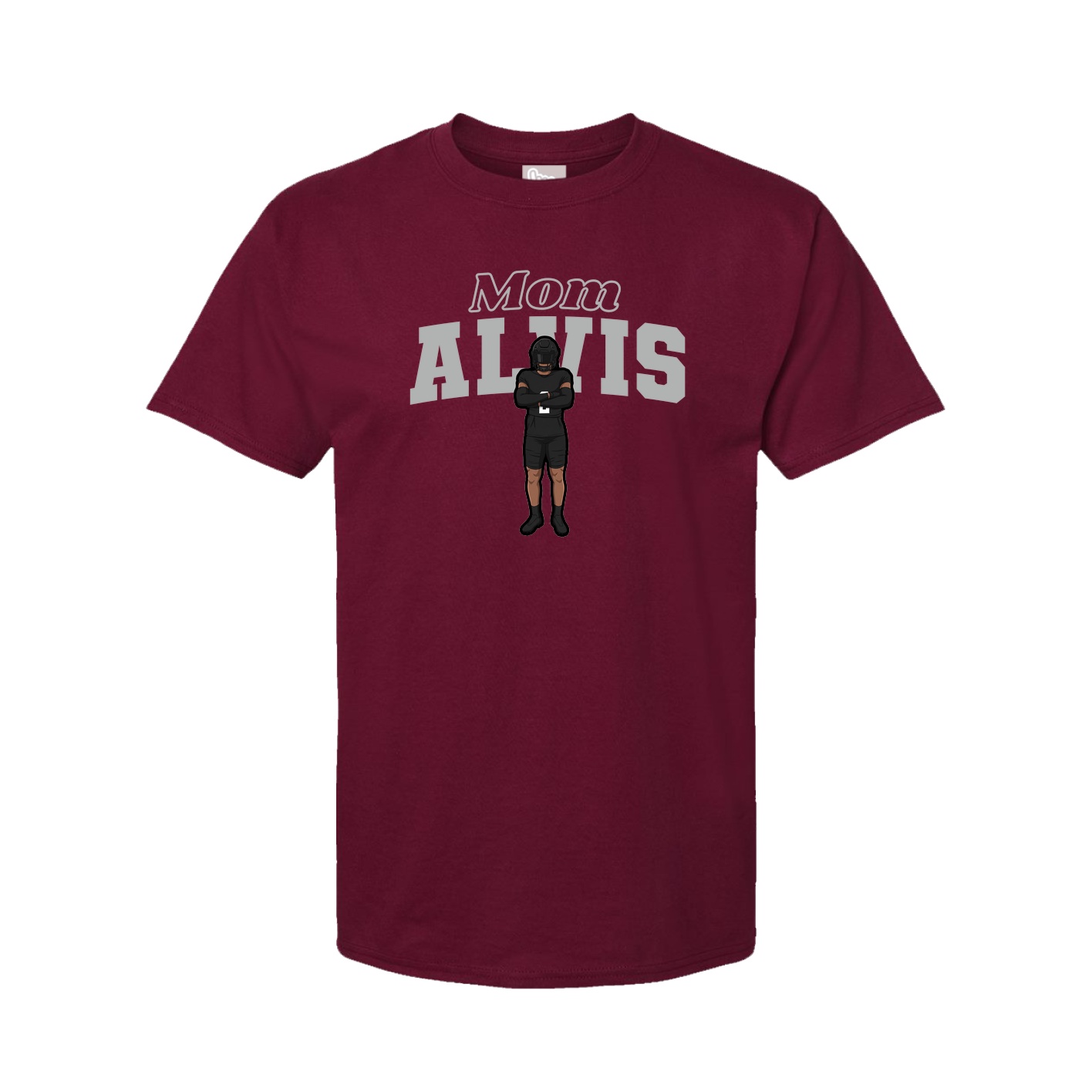 Youth Tee — Mothers Day Block in Cardinal