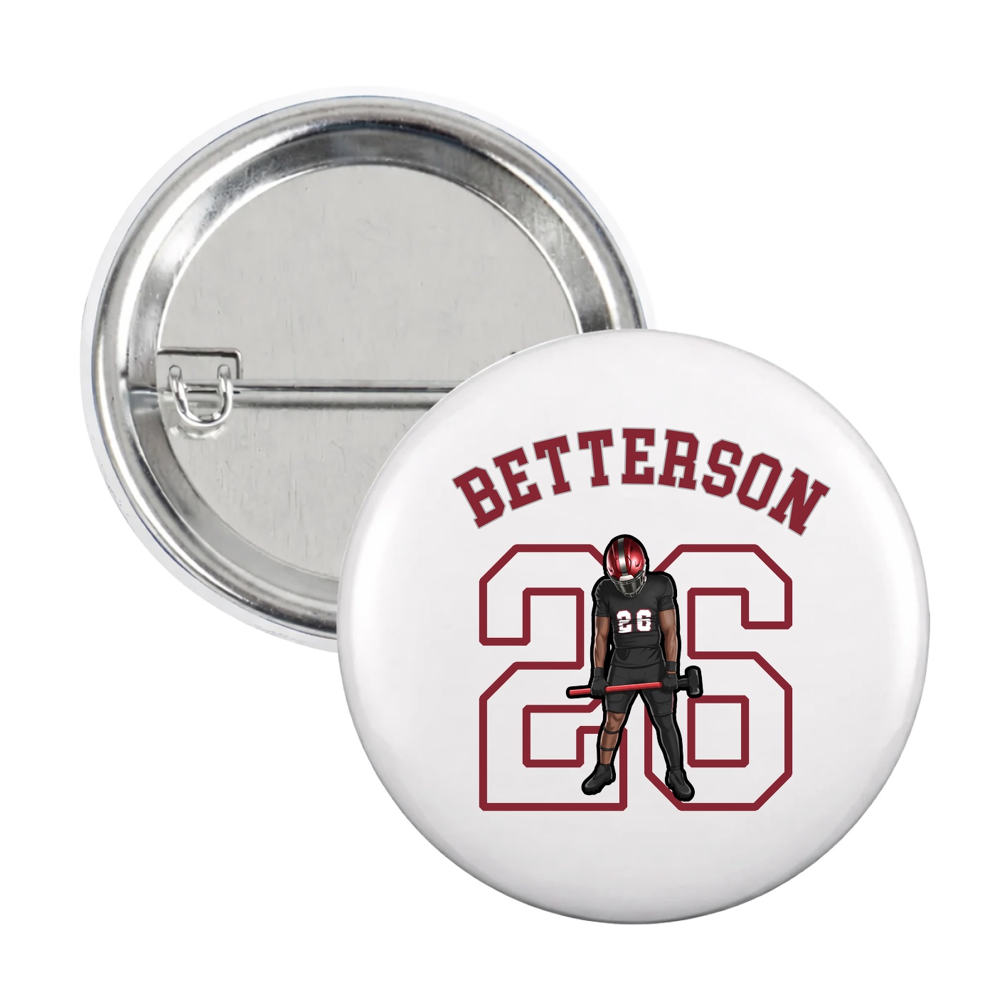 Game Day Button — Shirsey Arch in White