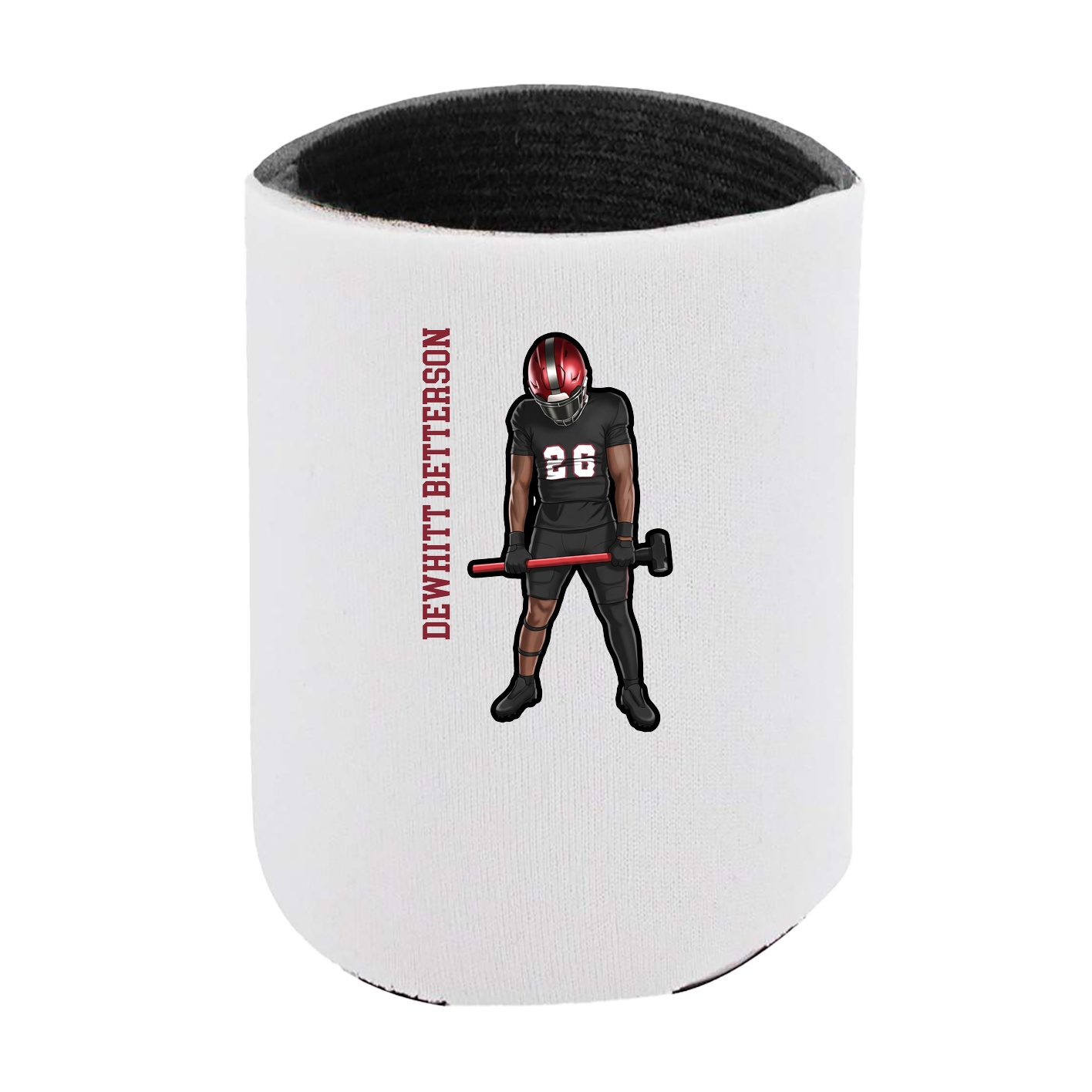 Can Holder — Name Vertical in White