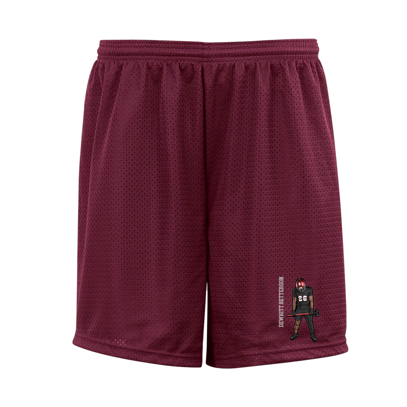 Shorts — Name Vertical in Cardinal
