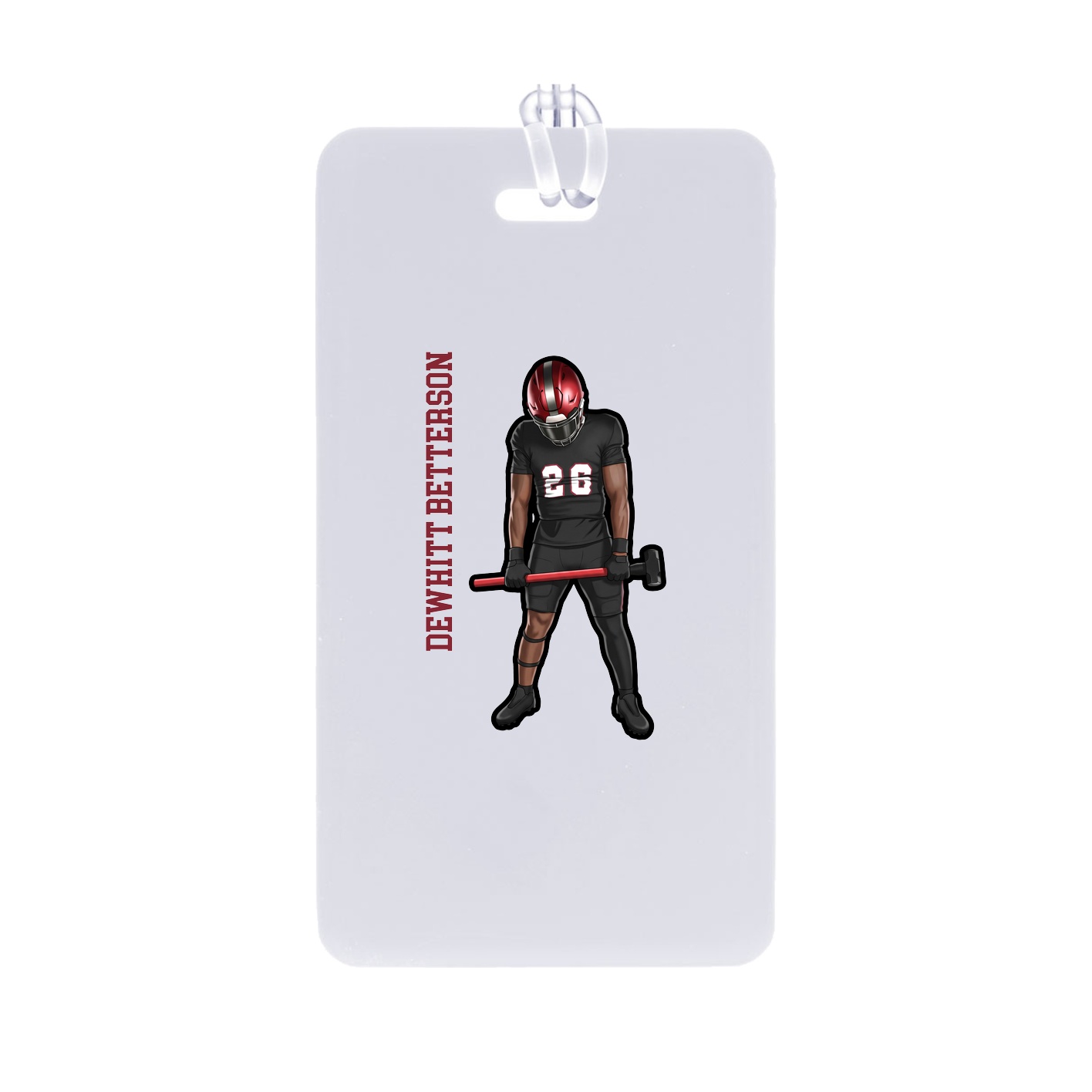 Bag Tag — Name Vertical in Classic
