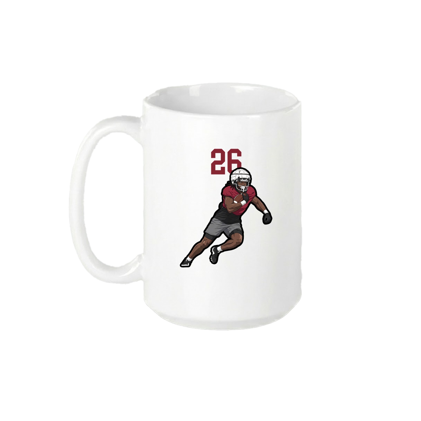 15oz Coffee Mug — Number Top in White