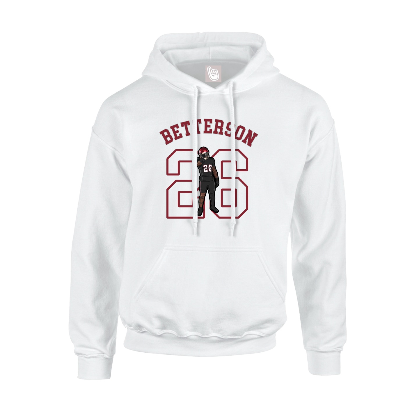 Youth Hoodie — Shirsey Arch in White