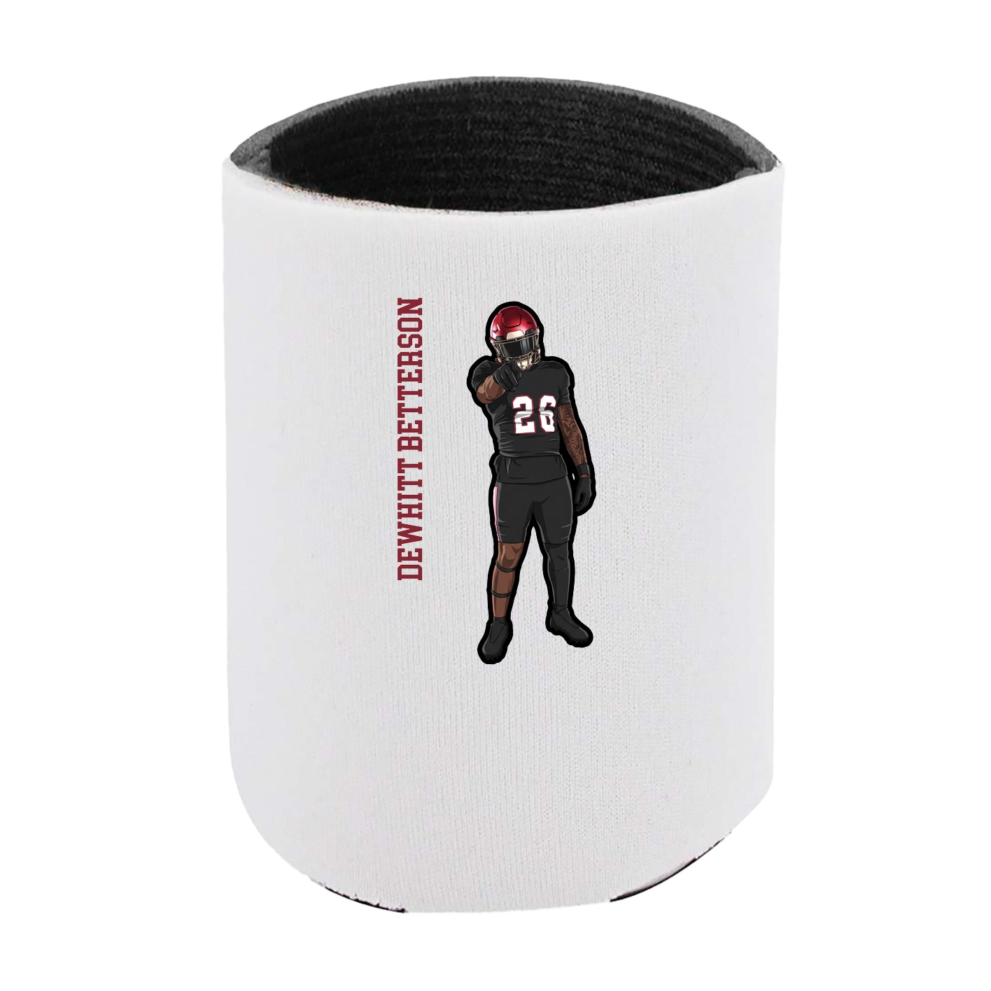 Can Holder — Name Vertical in White