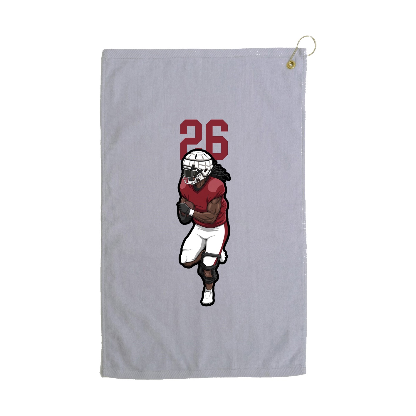 Golf Towel — Number Top in Grey