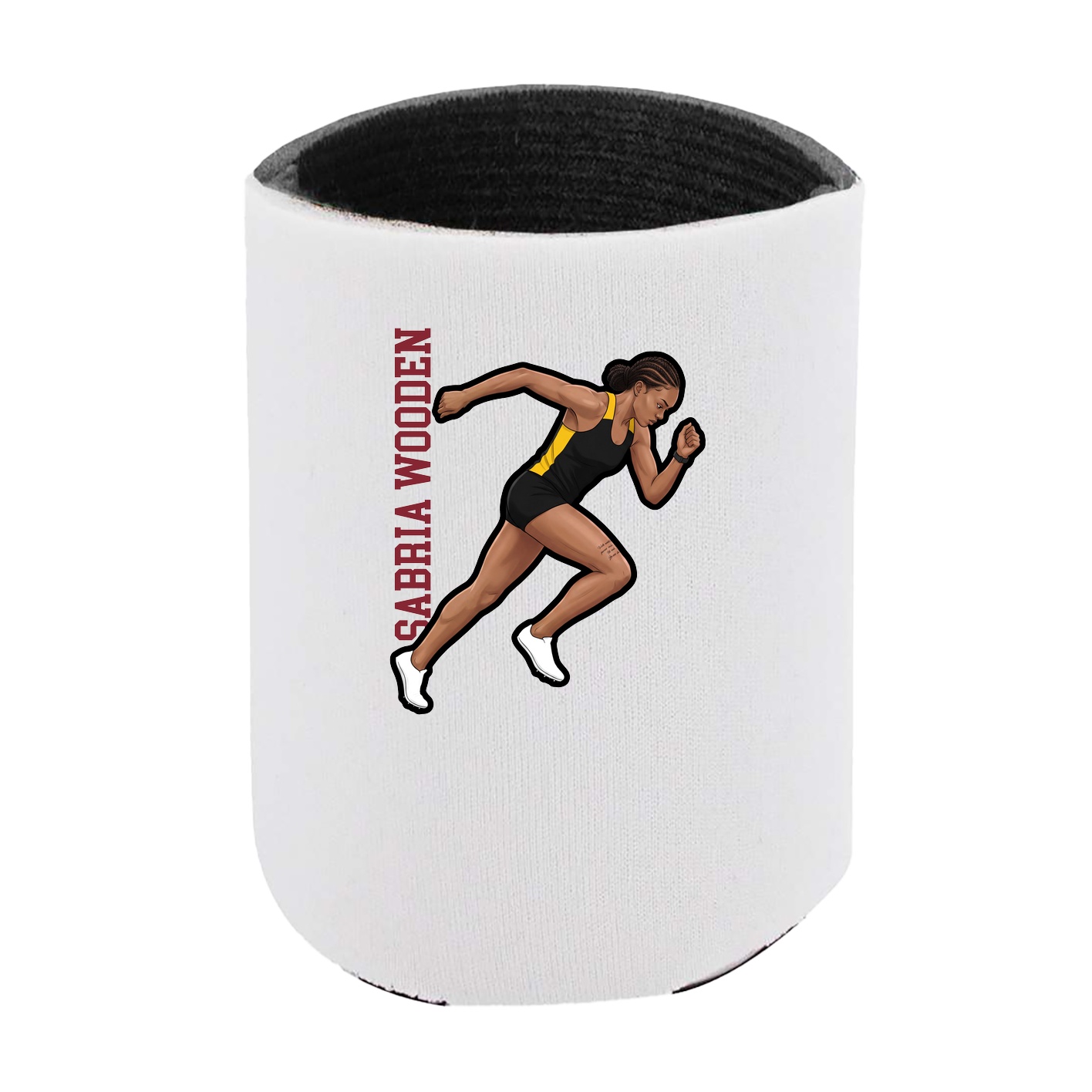 Can Holder — Name Vertical in White