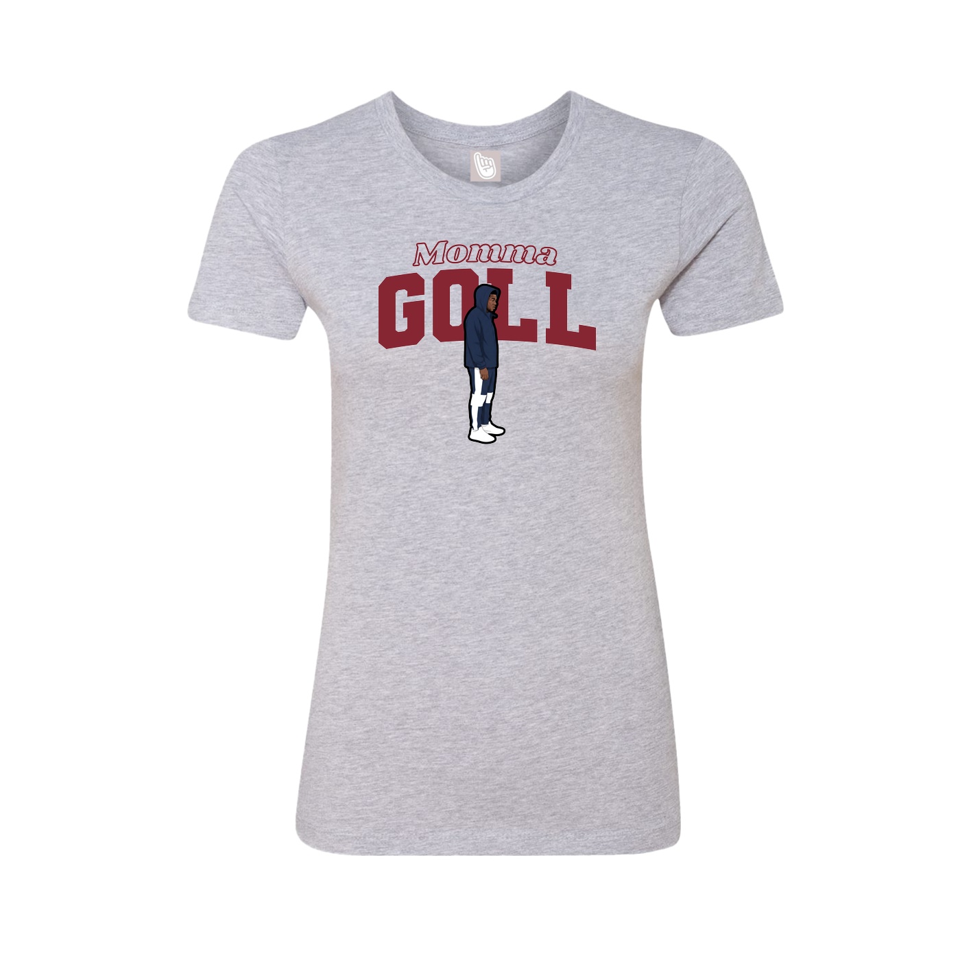 Womens Tee — Mothers Day Block in Grey