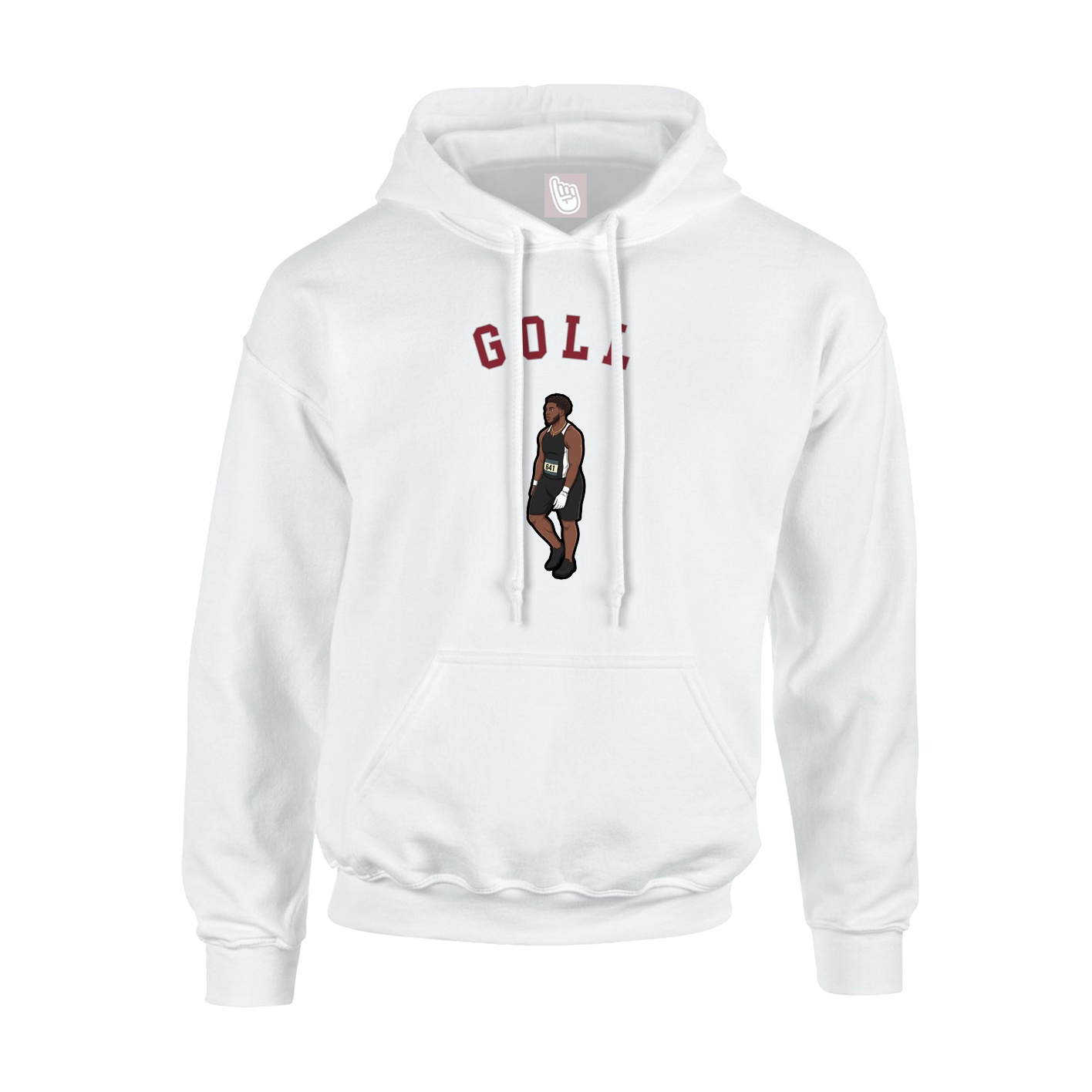 Youth Hoodie — Shirsey Arch in White