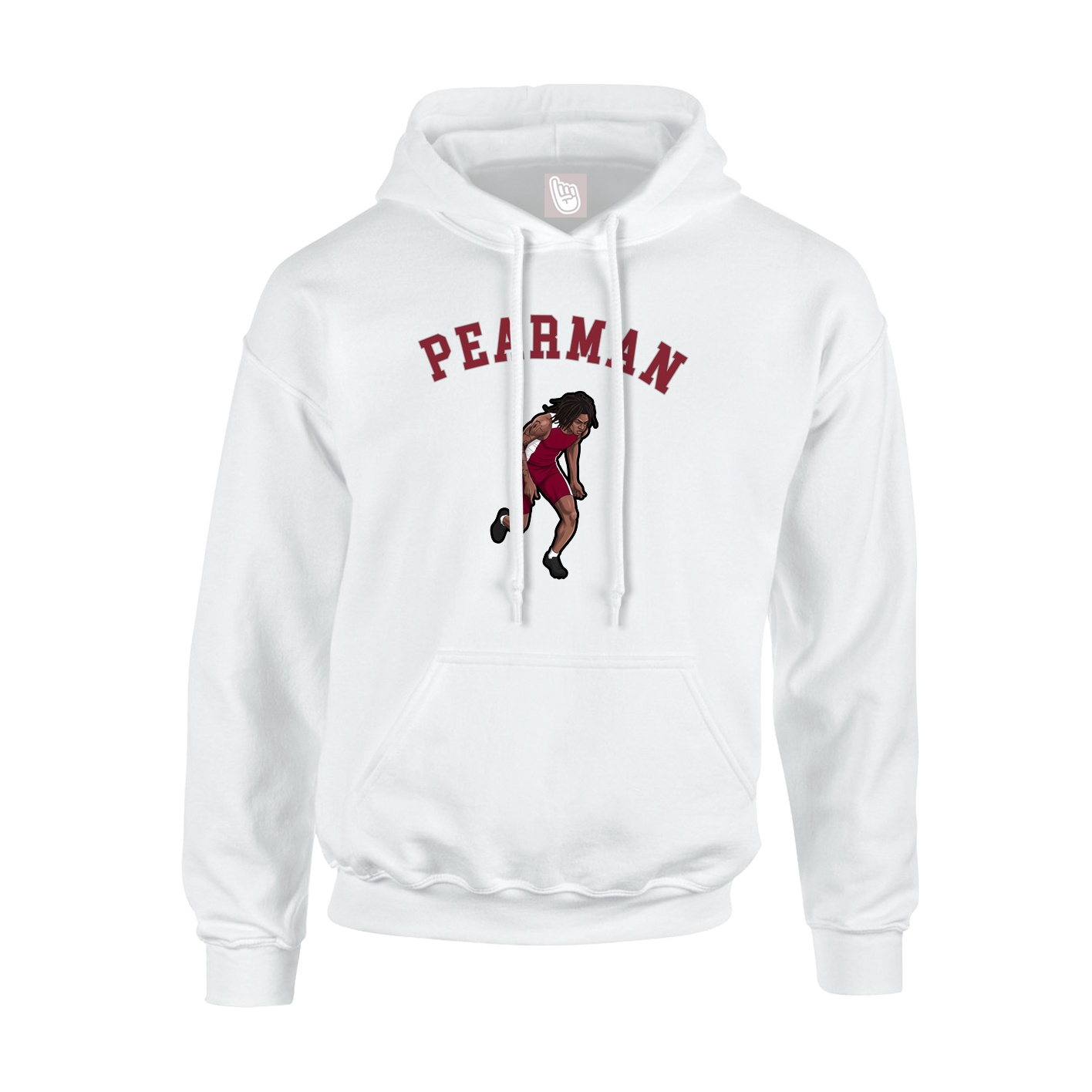 Youth Hoodie — Shirsey Arch in White