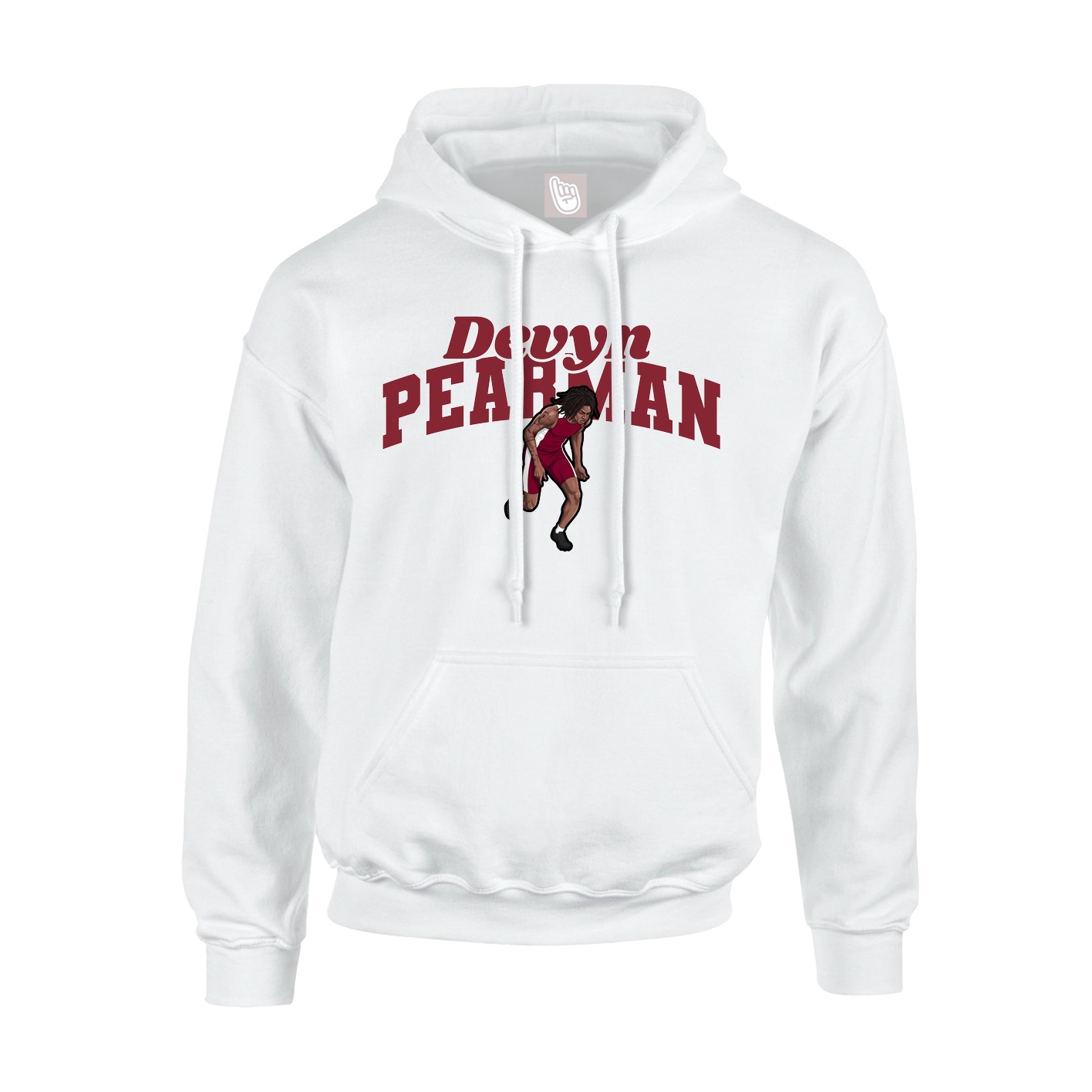 Hoodie — Signature Arch in White