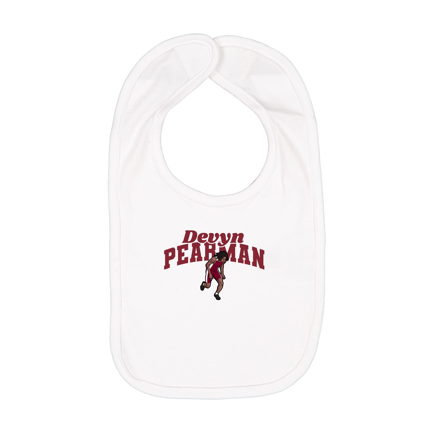 Infant Bib — Signature Arch in White