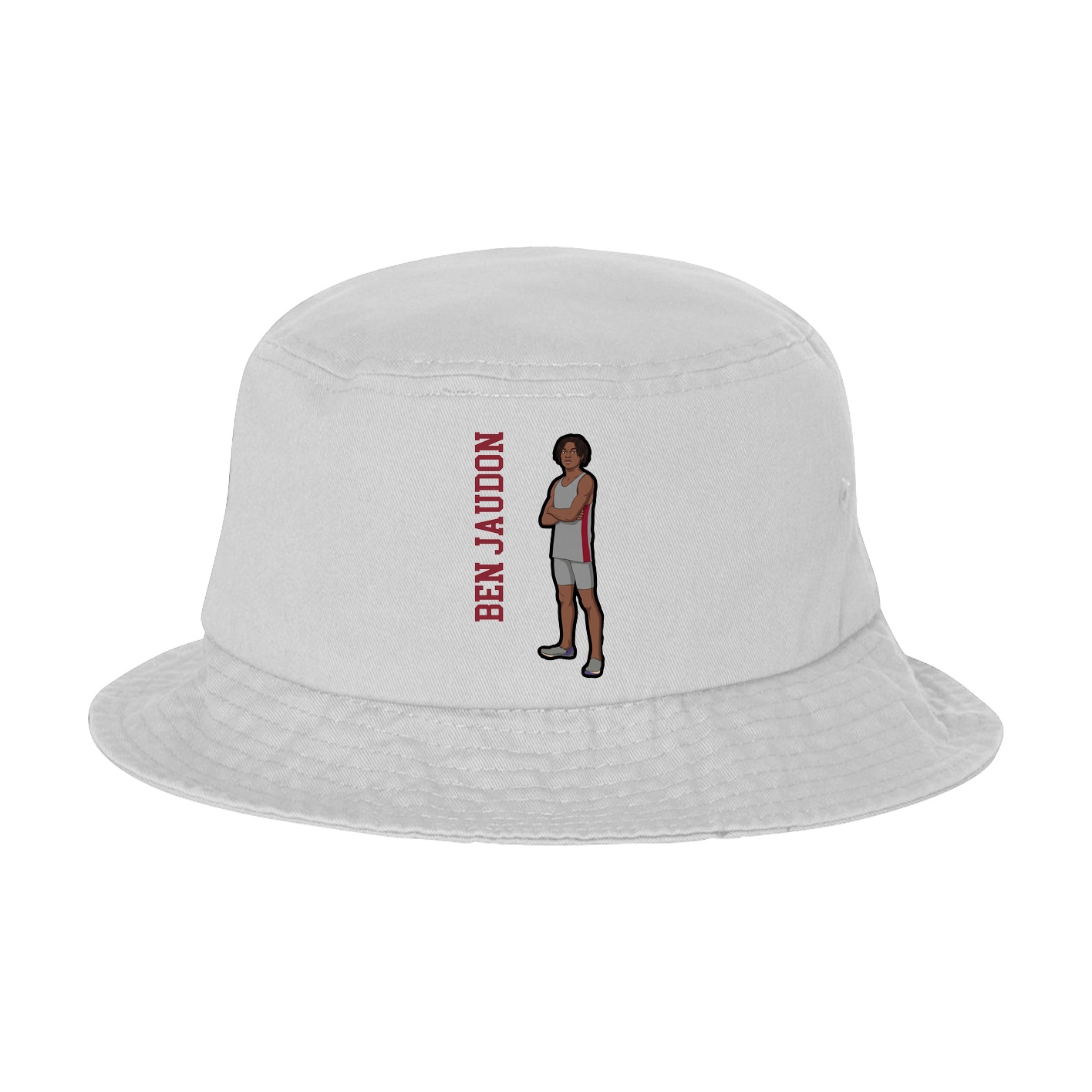 Bucket Cap — Name Vertical in White