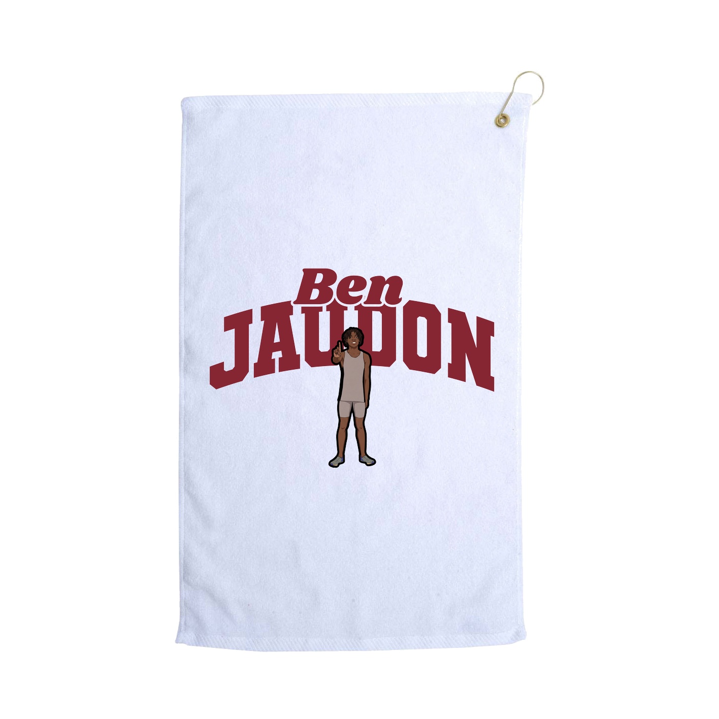 Golf Towel — Signature Arch in White