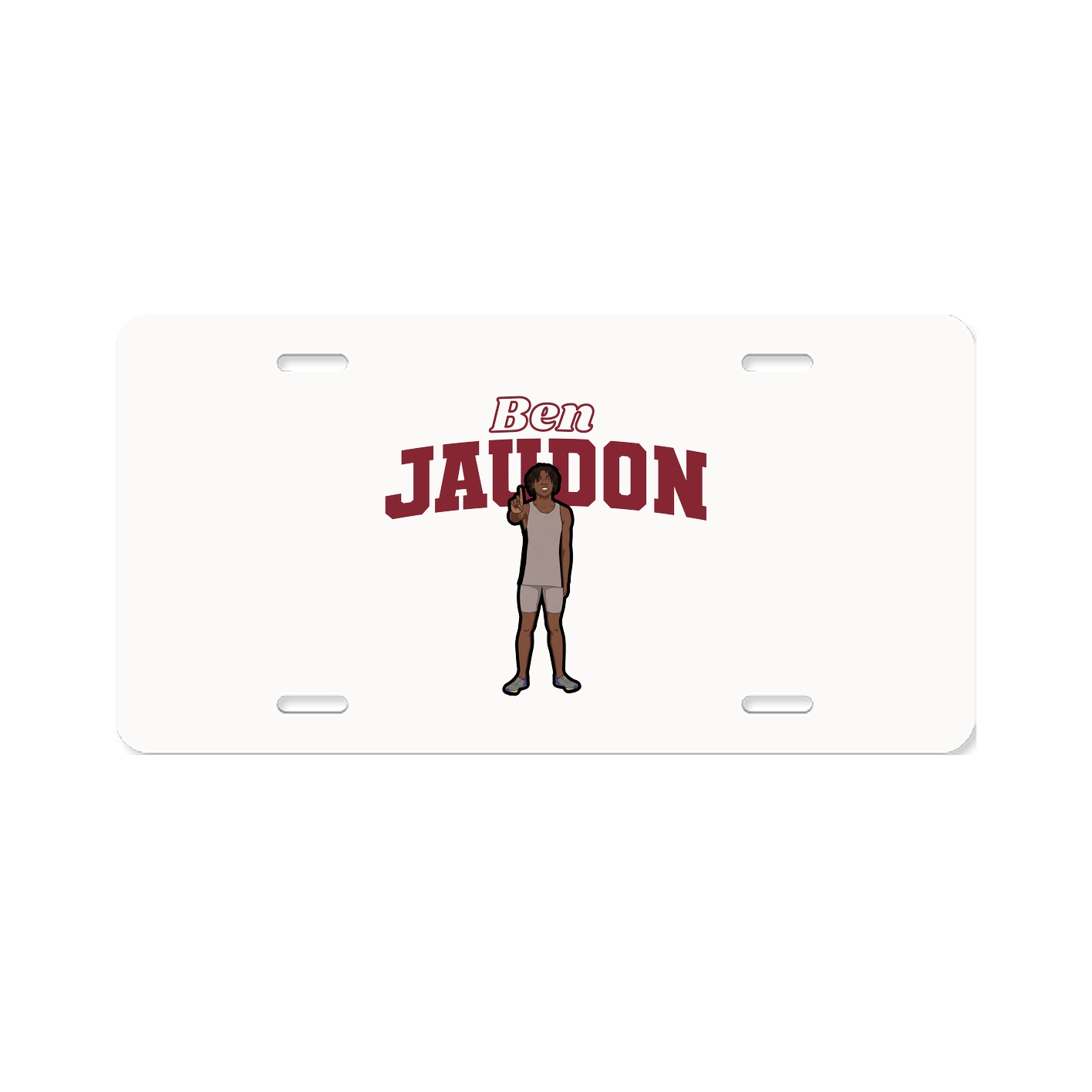 License Plate — Name Arch in Classic