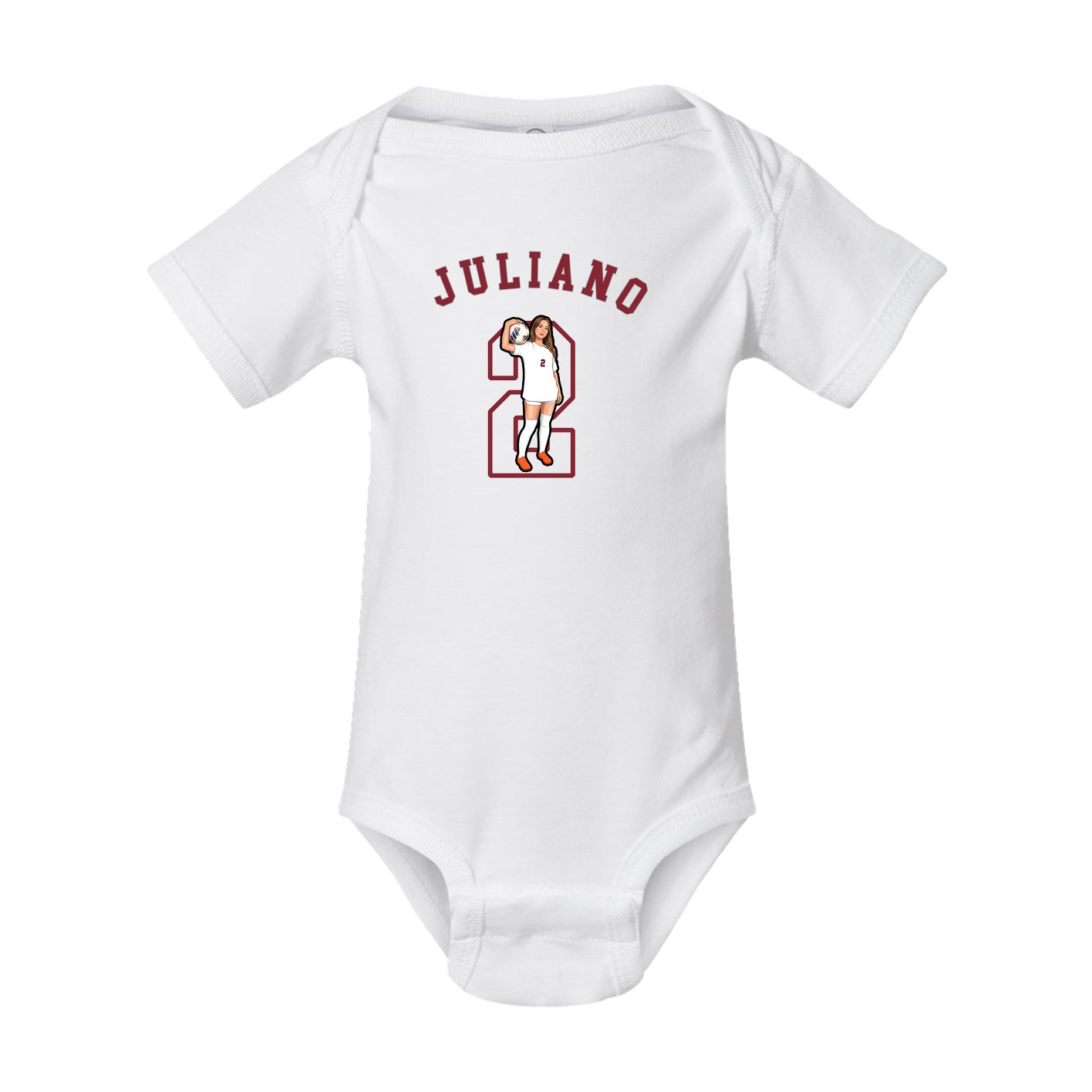 Baby Onesie — Shirsey Arch in White